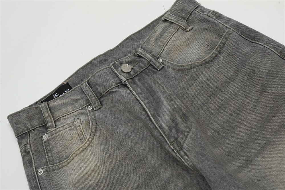 Japanese Brand × Jean Men's trendy loose straight-leg simple casual washed jeans Size US 34 / EU 50 - 4 Thumbnail