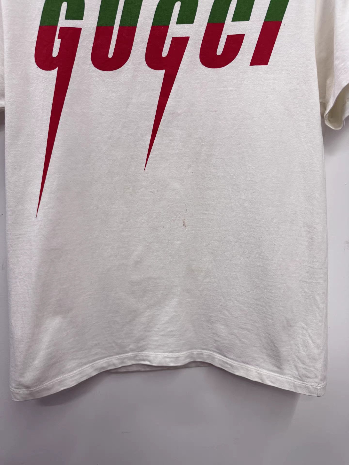 Gucci Gucci Classic Lightning Logo White T-Shirt K15 Size US XS / EU 42 / 0 - 4 Thumbnail