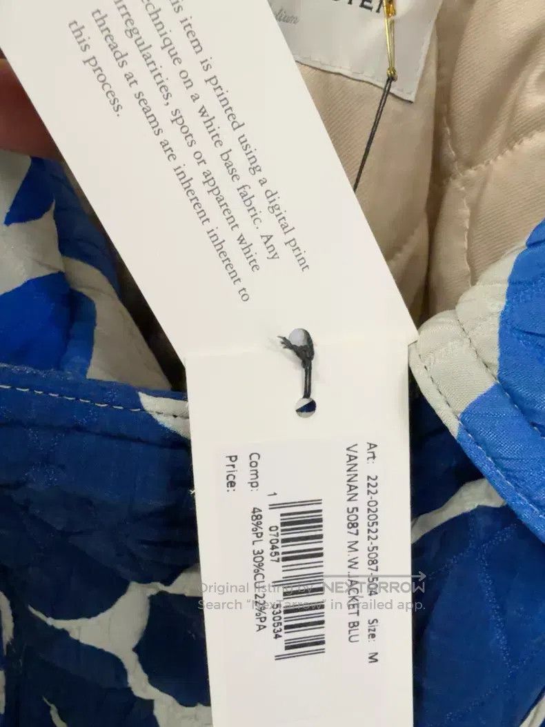 Dries Van Noten Dries Van Noten Blue and White Porcelain Print Cotton Padd Size US M / EU 48-50 / 2 - 9 Thumbnail