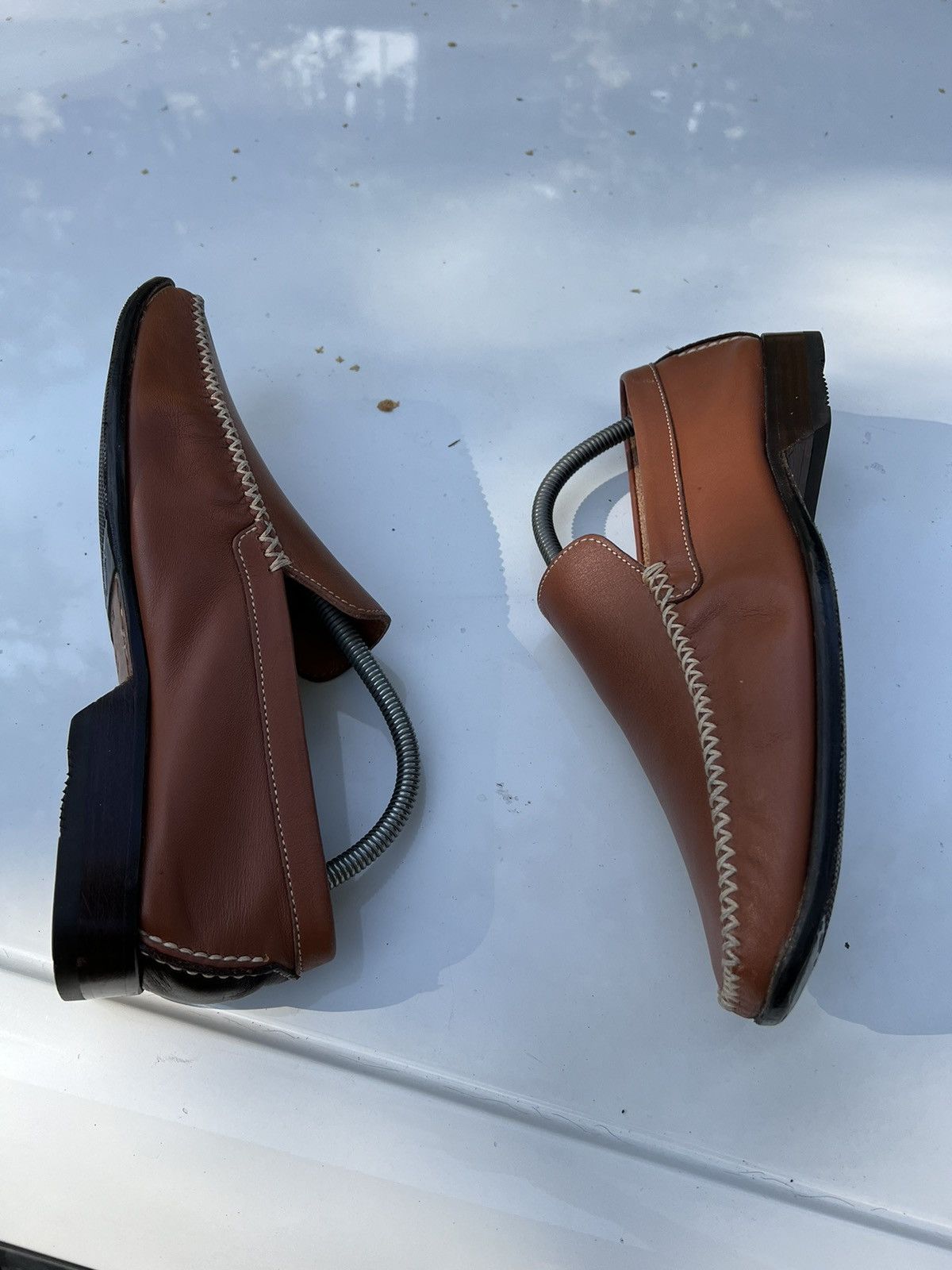 Testoni A. Testoni leather loafers shoes luxury classic Size US 8 / EU 41 - 5 Thumbnail