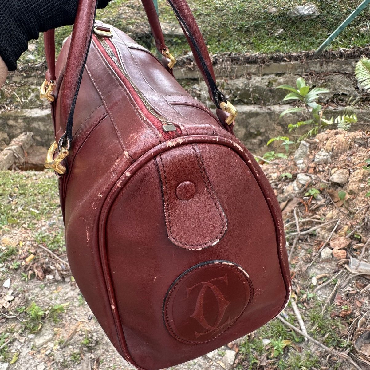 Cartier Cartier Les Must de Cartier Vintage Leather Handbag | AS IS Size ONE SIZE - 9 Thumbnail