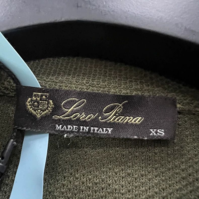 Loro Piana Loro Piana Military green polo collar long sleeves Size US XS / EU 42 / 0 - 4 Thumbnail