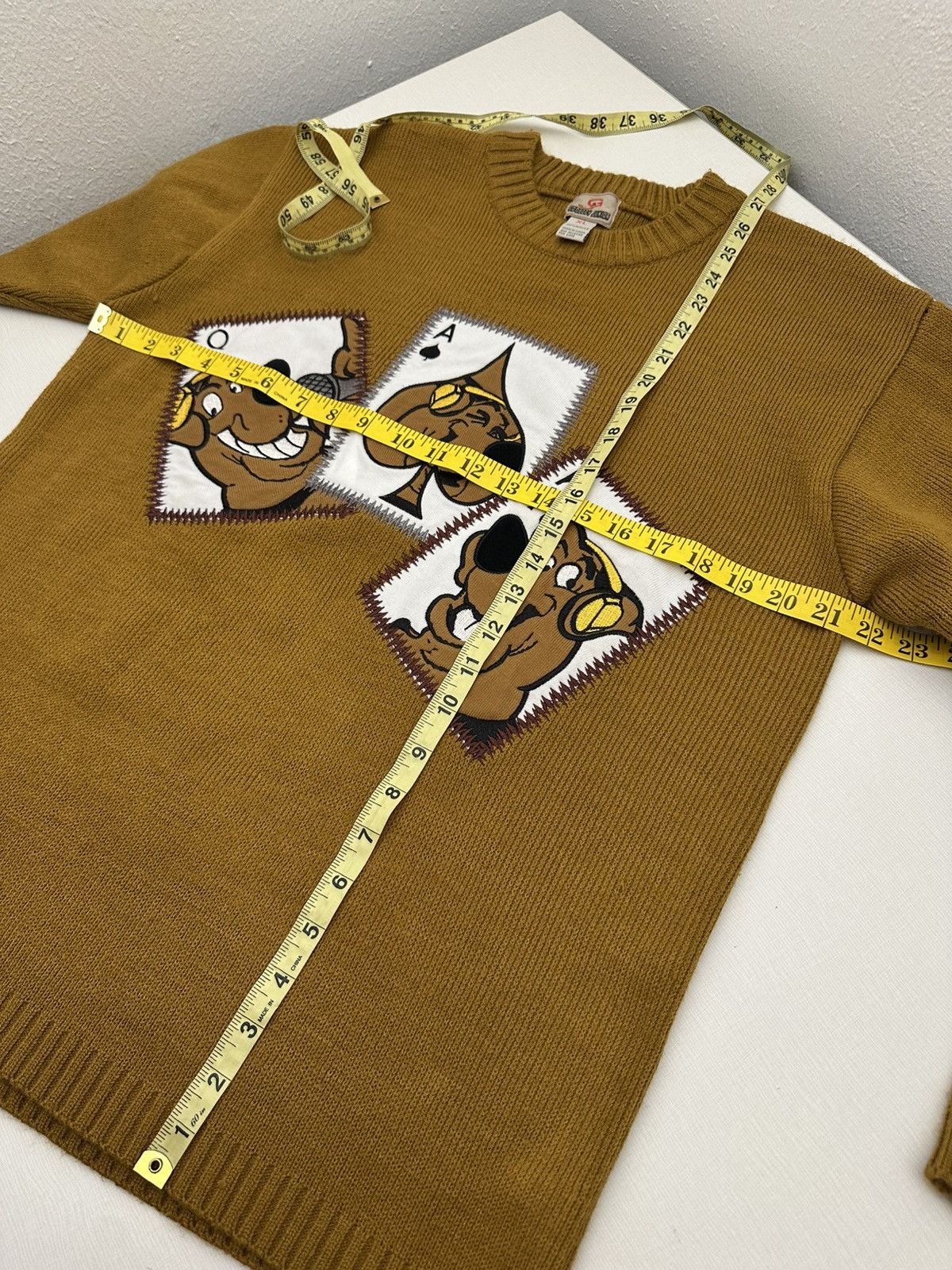 Cartoon Network Vintage 90s Godbody Junior Golden Brown Sweater Scooby Doo Size US M / EU 48-50 / 2 - 8 Thumbnail
