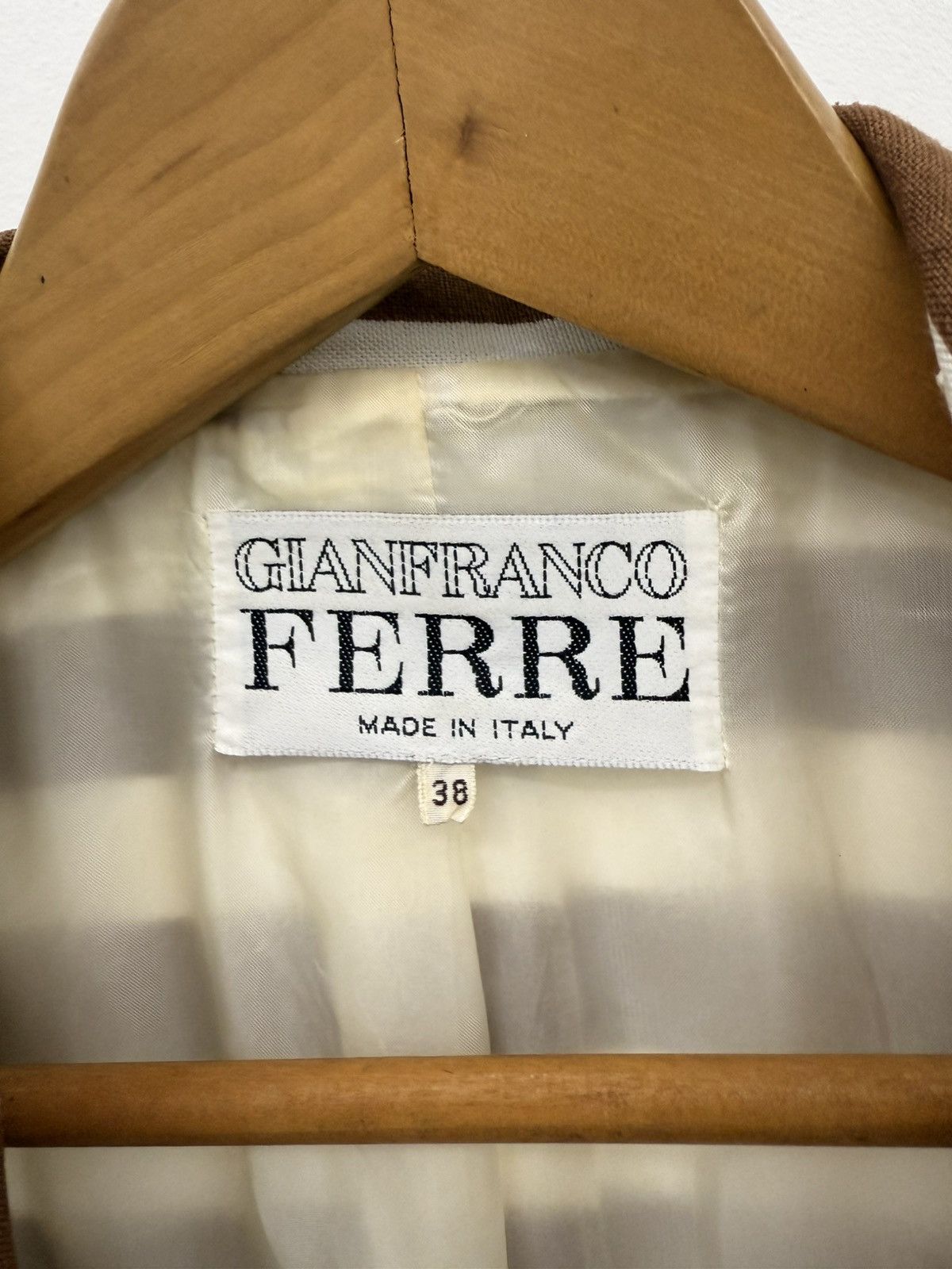 Gianfranco Ferre GIANFRANCO FERRE Jail Stripes Rayon/Silk Blazer Made ITALY 🇮🇹 Size XS / US 0-2 / IT 36-38 - 7 Thumbnail