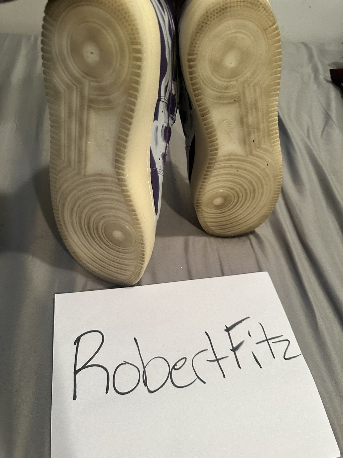 Jordan Brand Air Force 1 Low 'Purple Skeleton' Size US 14 / EU 47 - 3 Thumbnail