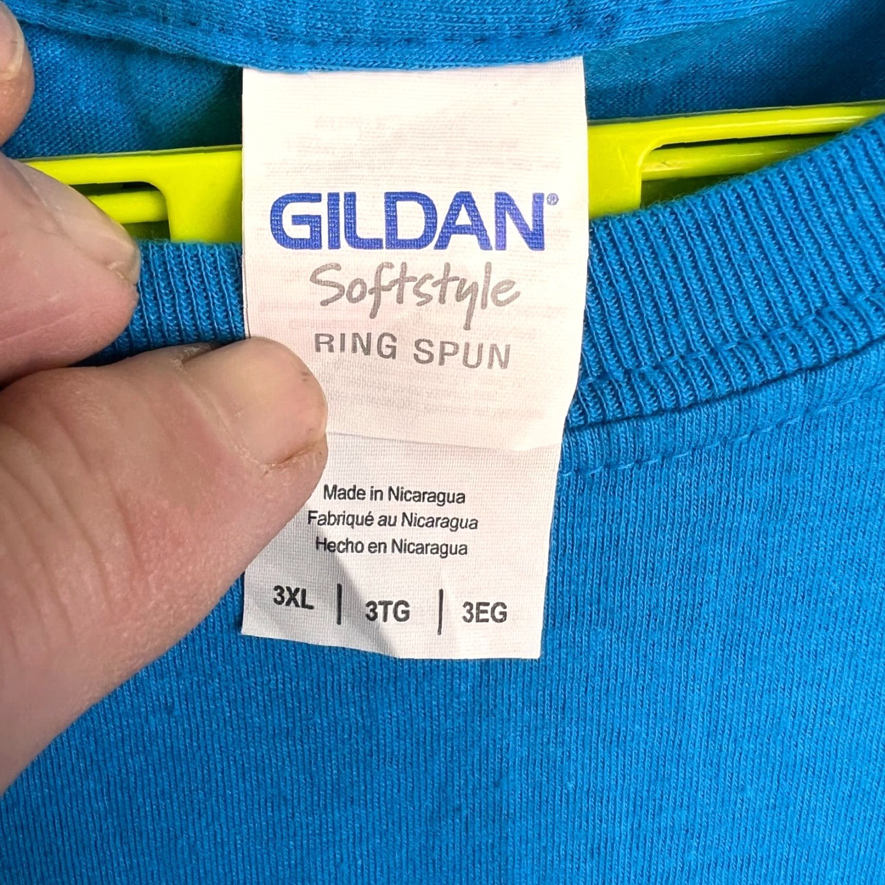 Gildan VINTAGE Texas Renaissance Festival Shirt Adult 3XL Blue Graphic 90s Mens Shirt Size US XXL / EU 58 / 5 - 4 Thumbnail