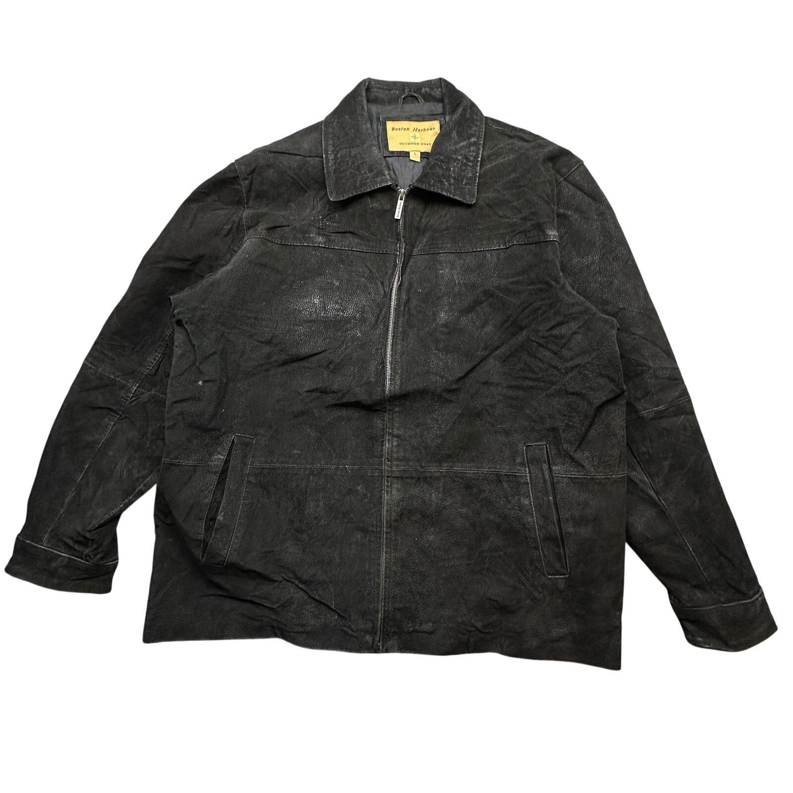 Other VTG Boston Harbor Suede Black Leather Full Zip Jacket Large Size US L / EU 52-54 / 3 - 1 Thumbnail