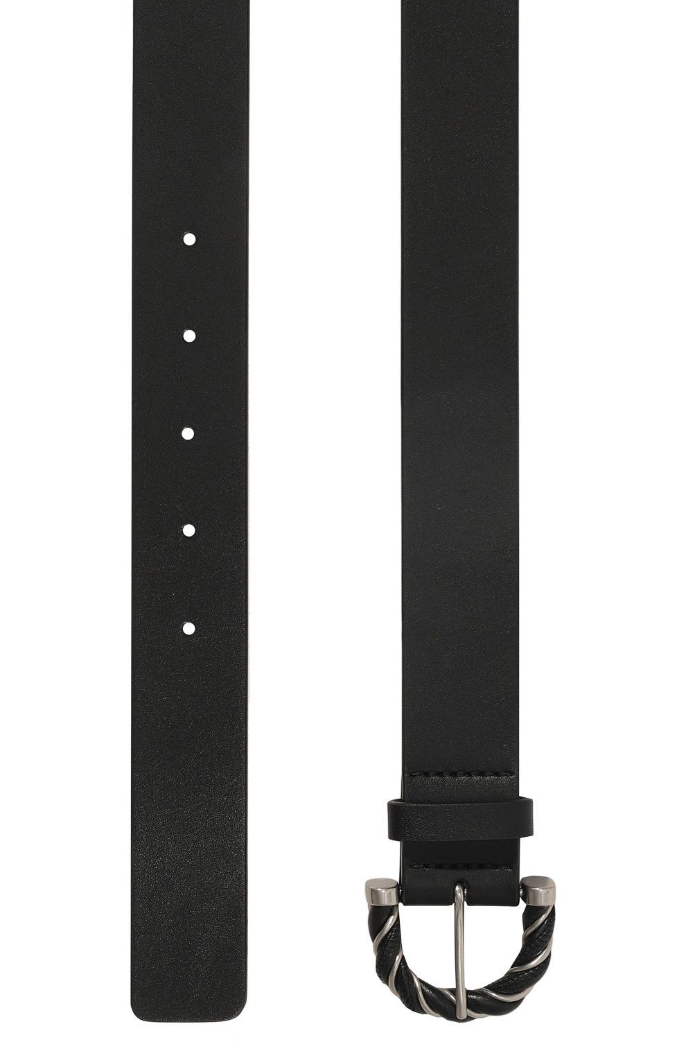 Bottega Veneta BOTTEGA VENETA Twist black leather belt 80 Size ONE SIZE - 3 Thumbnail