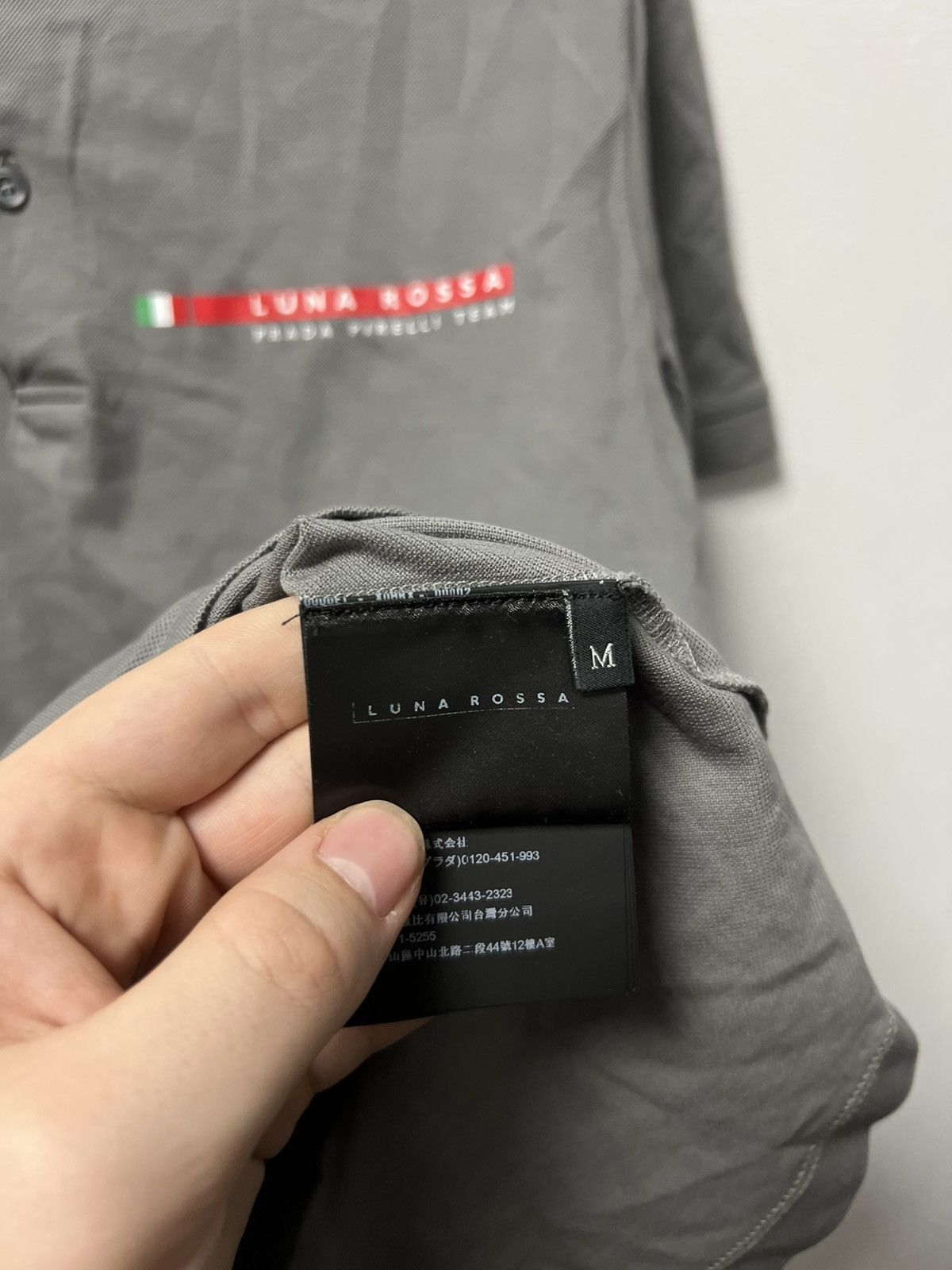 Prada Prada Luna Rossa Mens Polo Luxury Shirt Size M Gray Size US M / EU 48-50 / 2 - 9 Thumbnail