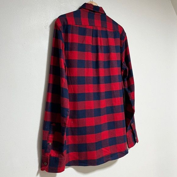 J.Crew J.Crew Red Navy Buffalo Check Shirt Slim Fit Size M Size US M / EU 48-50 / 2 - 7 Thumbnail