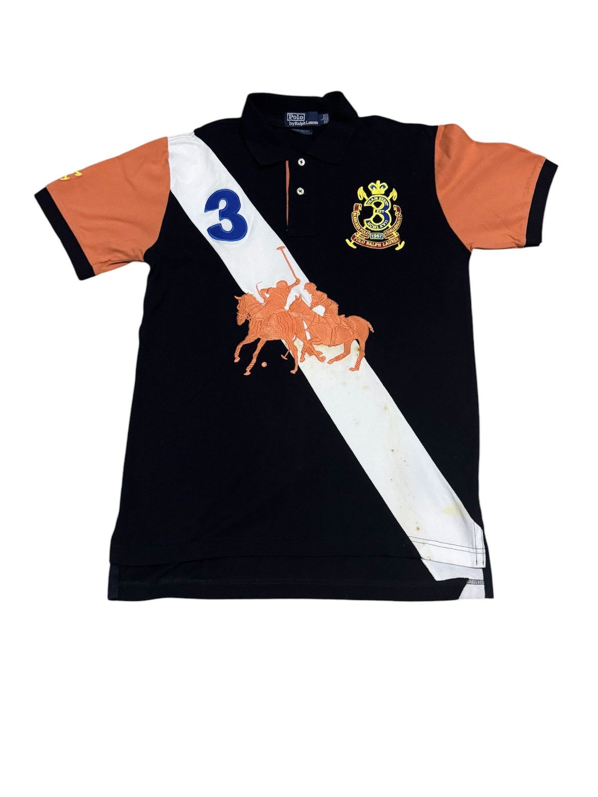 Polo Ralph Lauren × Ralph Lauren Vtg 90’s PRL Checkered Big Polo Champion Cup Size US L / EU 52-54 / 3 - 2 Thumbnail