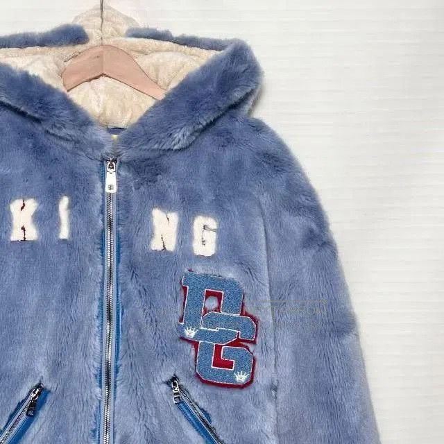Dolce & Gabbana Dolce & Gabbana Blue Bear Eco Fur Coat. Size US S / EU 44-46 / 1 - 3 Thumbnail