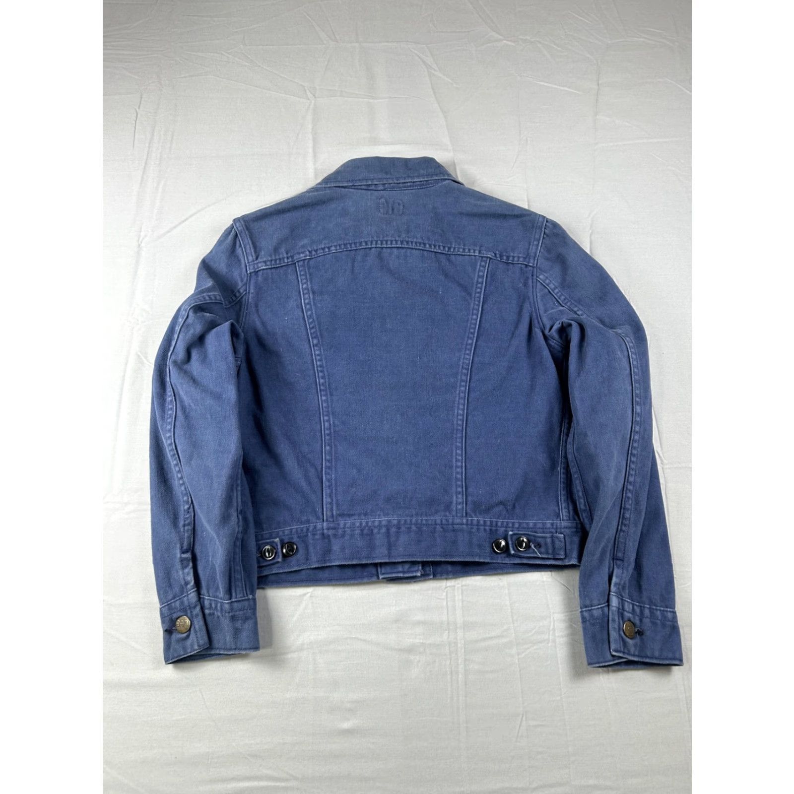 Lee VINTAGE Lee Jacket Womens M Blue Denim Western Trucker Short Button Front Casual 60s 70s Mens? Womens Size M / US 6-8 / IT 42-44 - 2 Thumbnail
