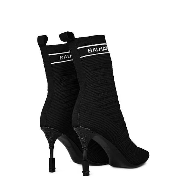 Balmain o1g2r1mq0924 Boots in Noir & White Size US 7 / IT 37 - 4 Thumbnail