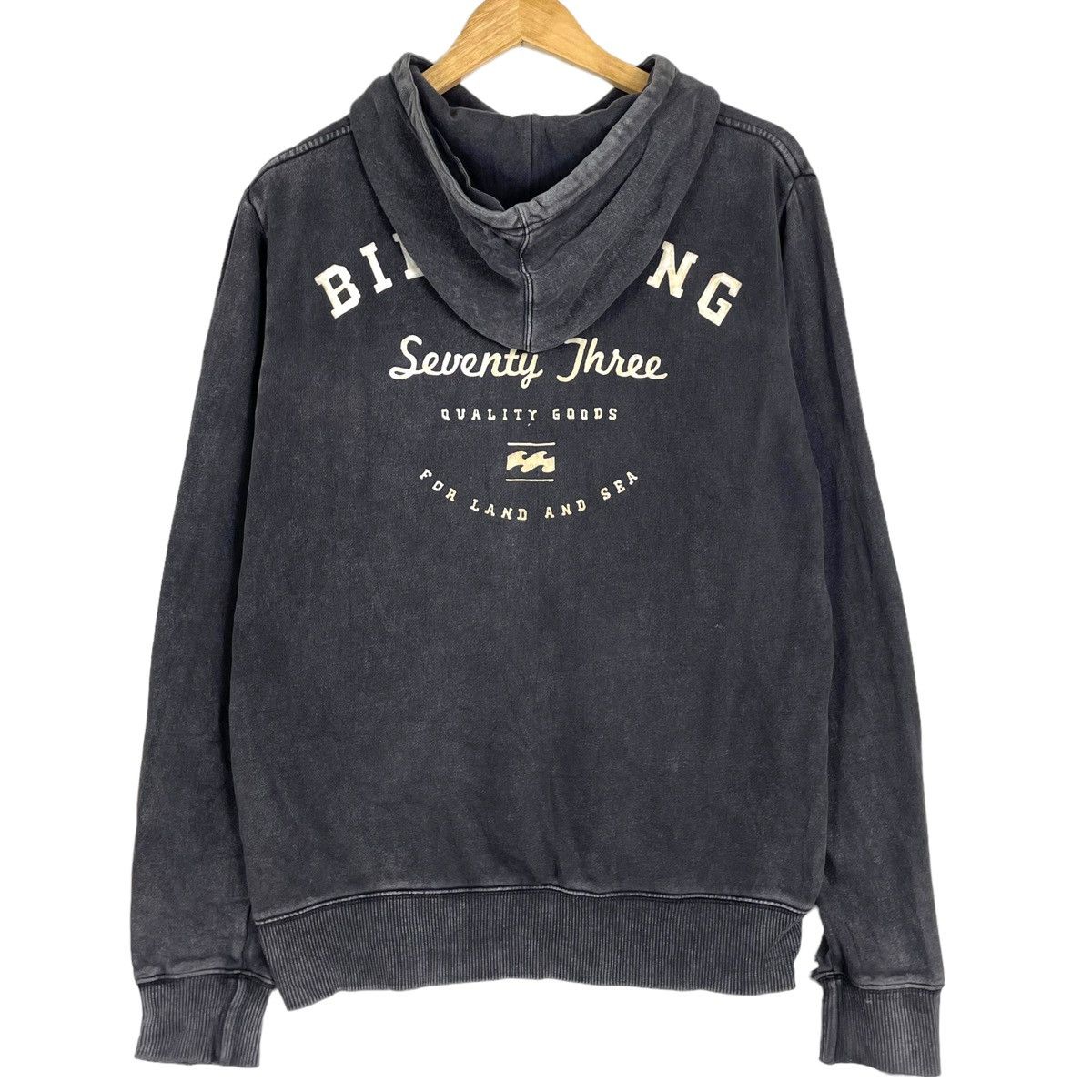 Billabong × Vintage 💥BILLABONG SURF DYED GREY PULLOVER HOODIE Size US M / EU 48-50 / 2 - 9 Thumbnail