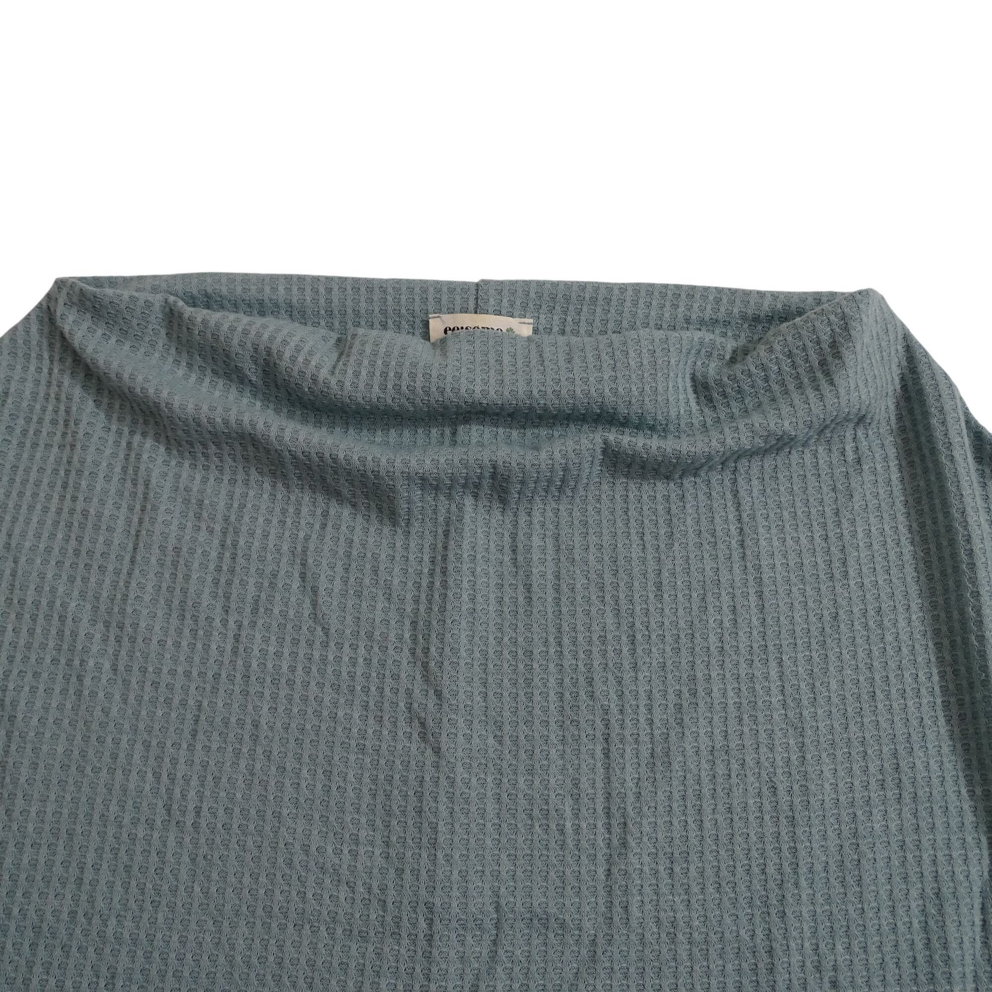Other EeSome Waffle Knit Thermal Long Sleeve Top Green Size S Size S / US 4 / IT 40 - 2 Thumbnail