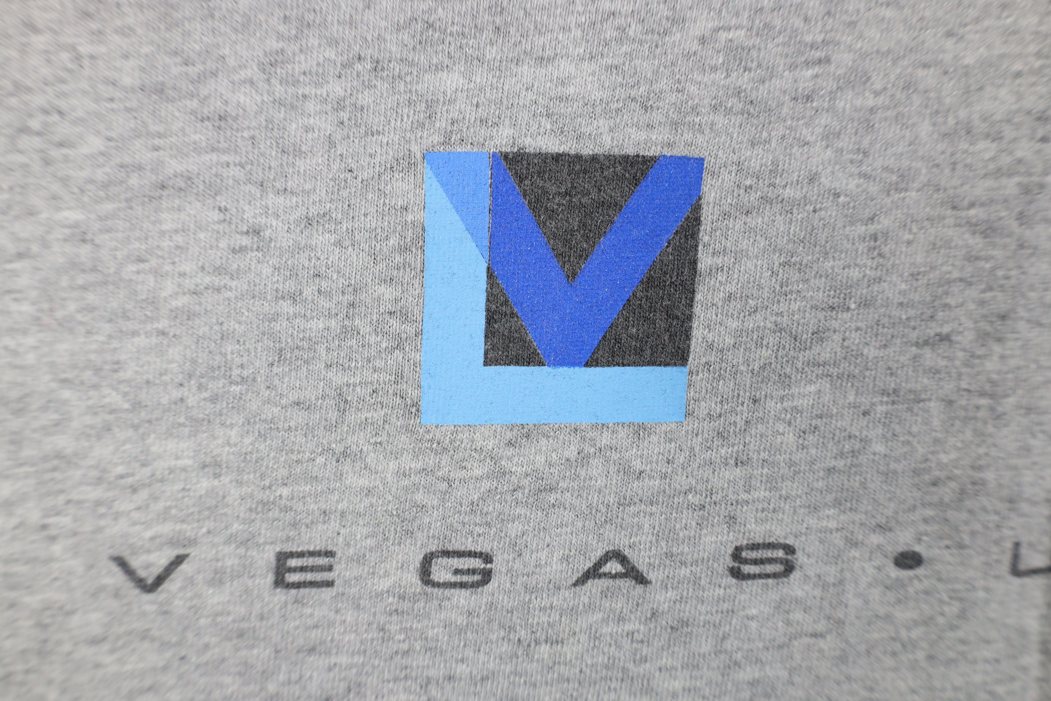 Vintage Vintage 90s Y2K Las Vegas Long Sleeve T-Shirt Heather Gray Size US M / EU 48-50 / 2 - 5 Thumbnail
