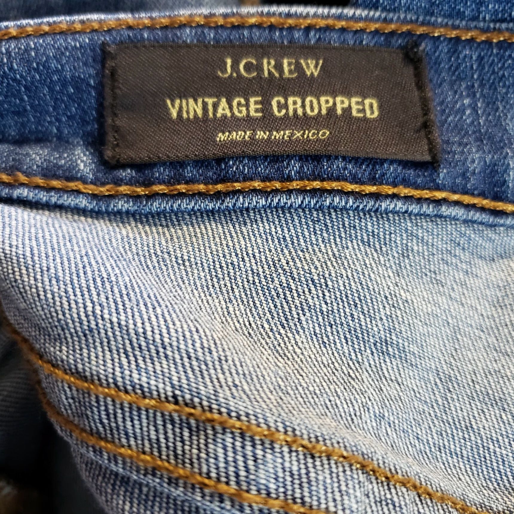 J.Crew J.Crew Jeans Womens Cropped Mid Rise Size 26 Blue Cotton Denim Vintage? No, Vintage: No Size 26" / US 2 / IT 38 - 6 Thumbnail