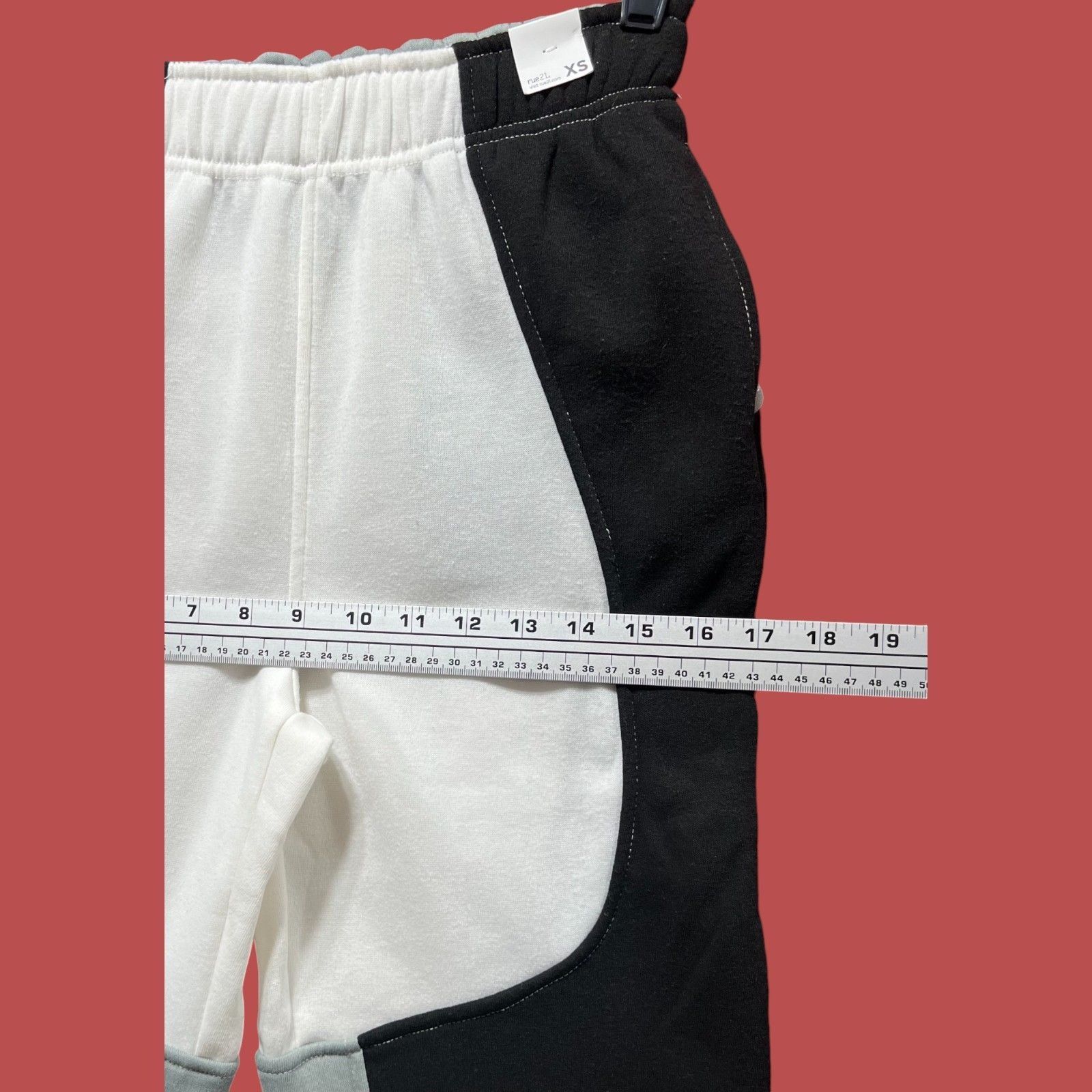 rue21 Rue 21 - Women's Color Block Sweatpants - Black/Gray/White - Size 26" / US 2 / IT 38 - 4 Thumbnail