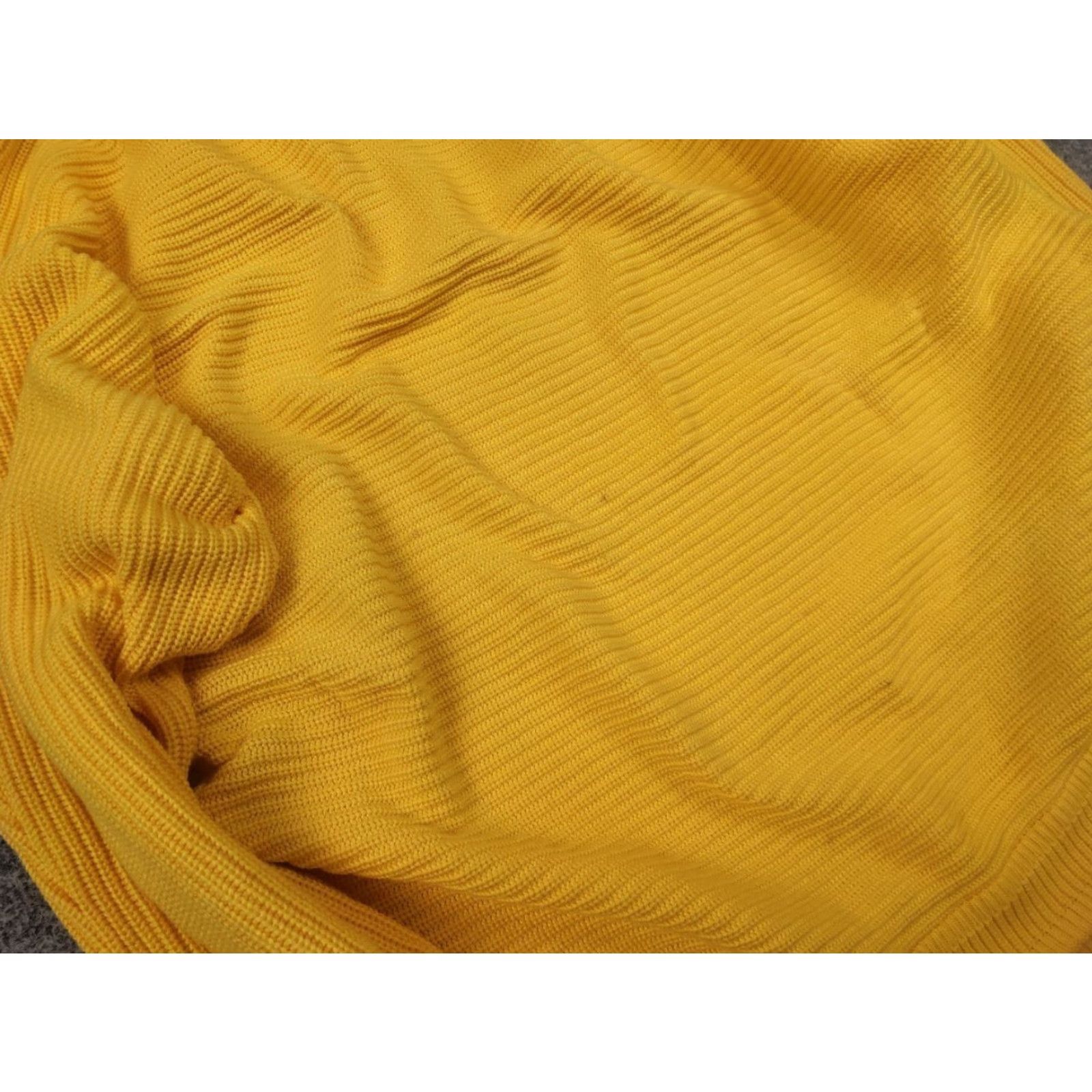 Carlo Colucci VINTAGE Carlo Colucci Logo Yellow Knit Cotton Blend Sweater M Wool? No, Cotton Blend Size US M / EU 48-50 / 2 - 7 Thumbnail