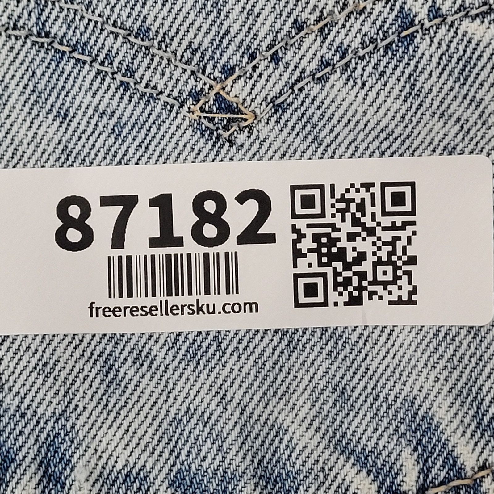 Levi's Vintage LEVIS 573 Tapered Jeans Womens 16/18 34x31 Acid-Wash Size 40" / US 18 - 5 Thumbnail