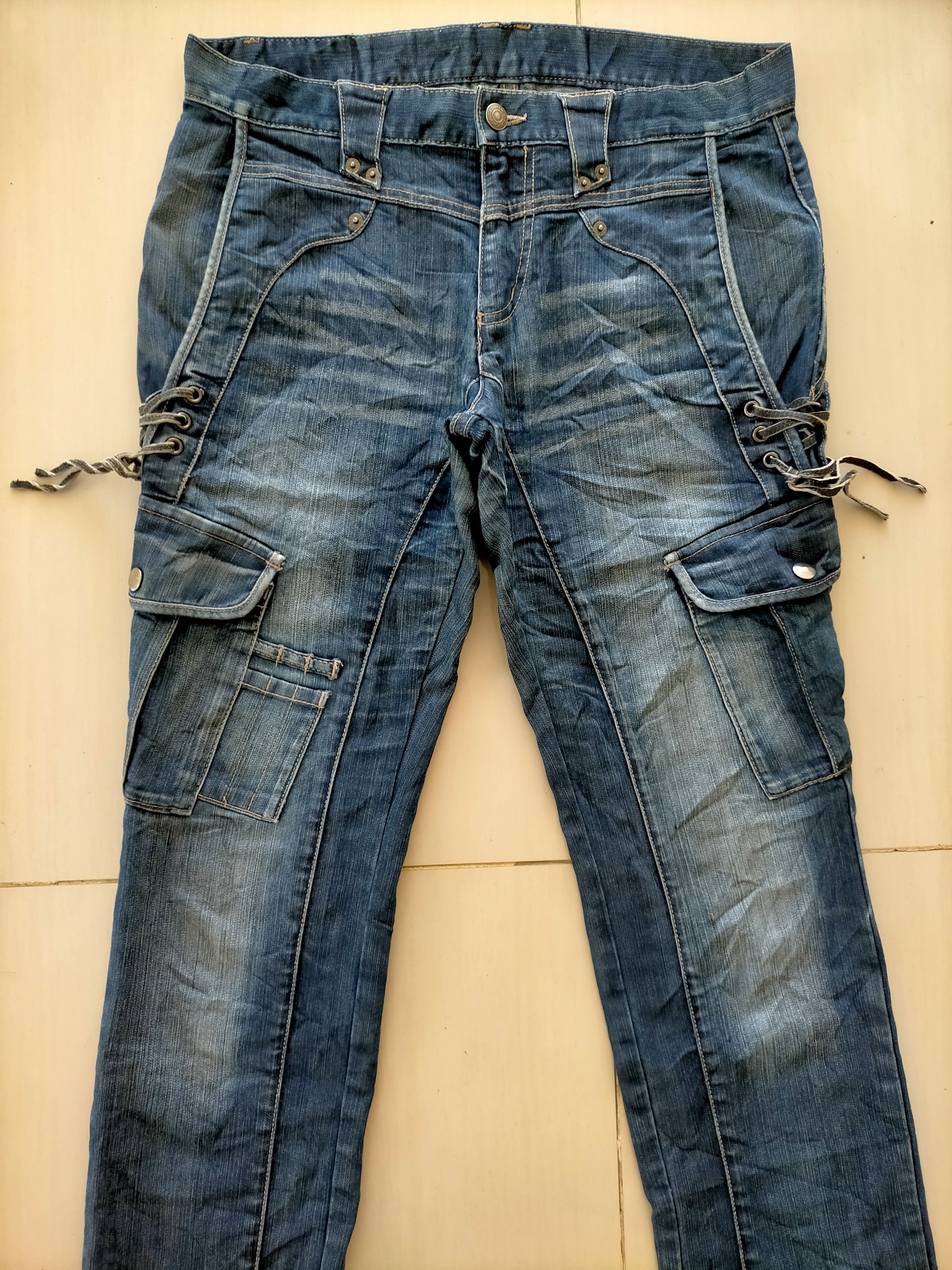 PPFM PPFM Japan Cargo Punk Style Denim Jeans Size US 32 / EU 48 - 5 Thumbnail