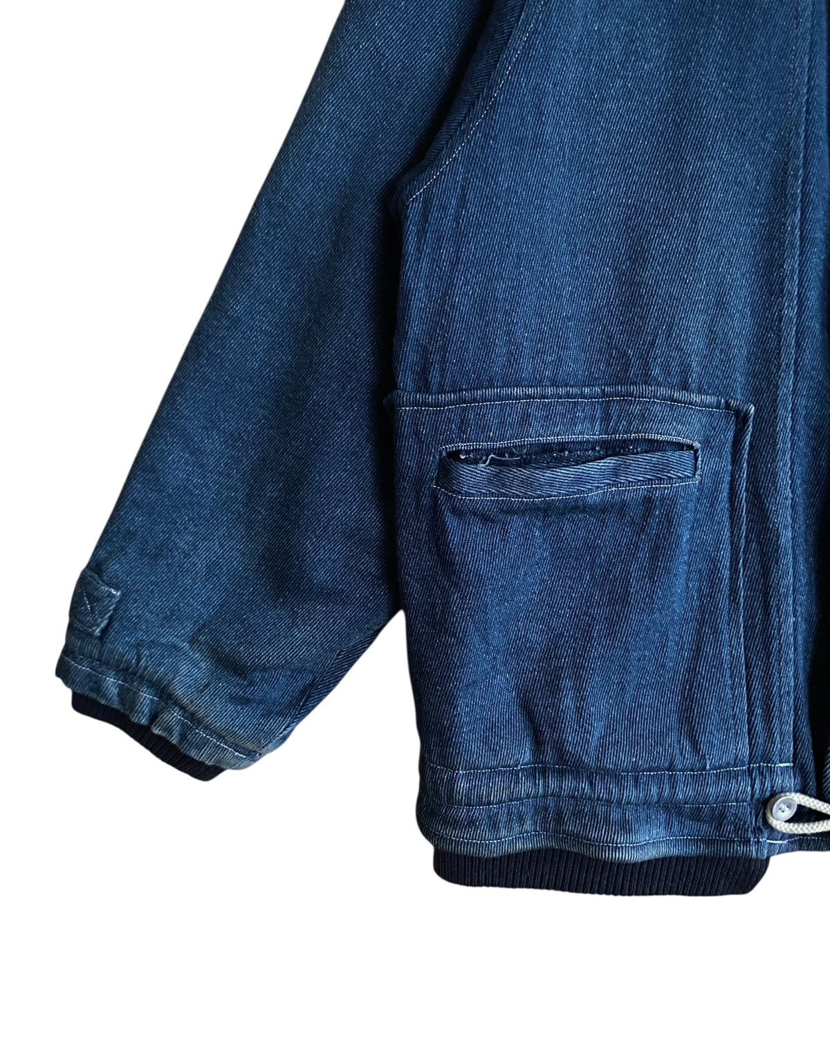 Japanese Brand Rare Vintage Japanese Brand Diable Denim Bomber Jacket 1990s Size US L / EU 52-54 / 3 - 6 Thumbnail