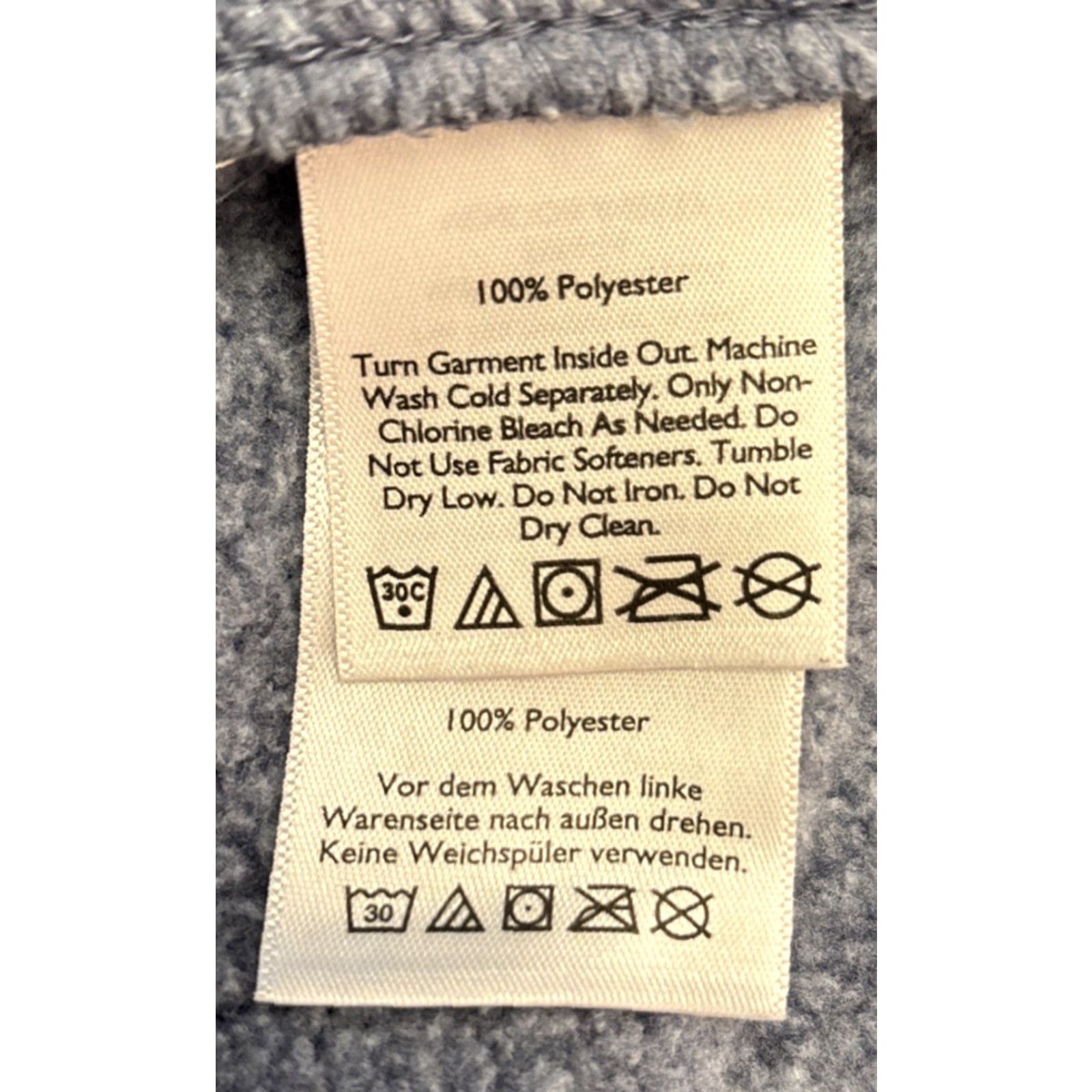 Eddie Bauer Eddie Bauer Fleece Women’s Sz Med L/S Pullover Snaps Pocket 2207 Blue Heathered" Size M / US 6-8 / IT 42-44 - 6 Thumbnail