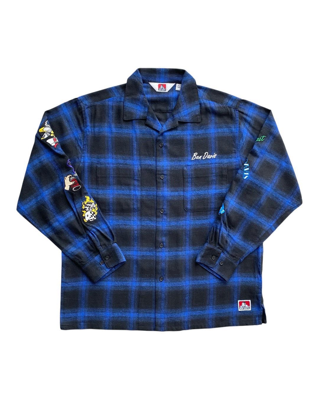 Ben Davis × Japanese Brand Ben Davis Stiched Plaid Shirt Size US L / EU 52-54 / 3 - 1 Thumbnail