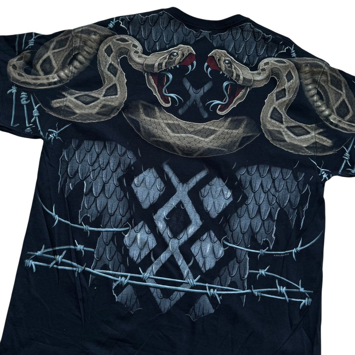Liquid Blue liquid blue snake barbed wire all over print shirt Size US XL / EU 56 / 4 - 4 Thumbnail