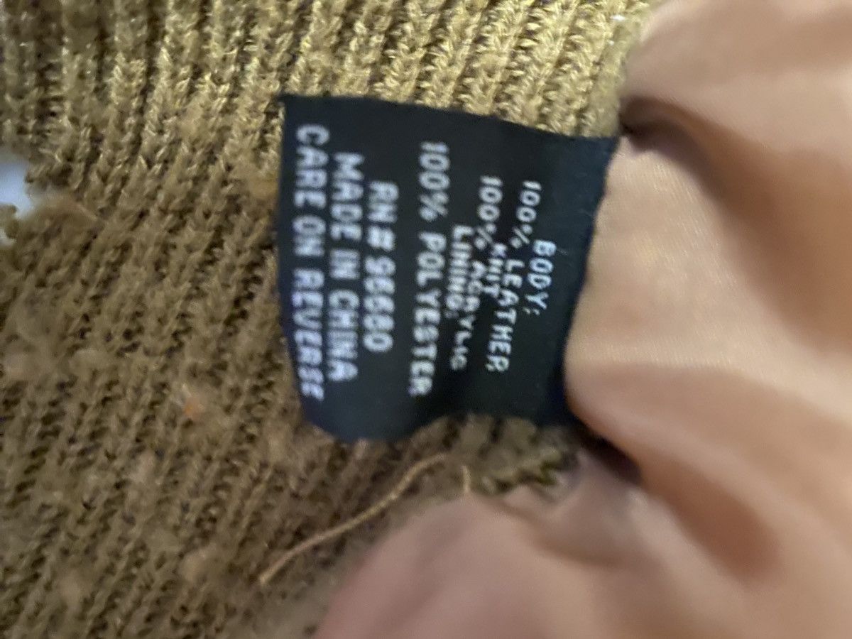 Vintage vtg leather knit sweater Size US L / EU 52-54 / 3 - 5 Thumbnail