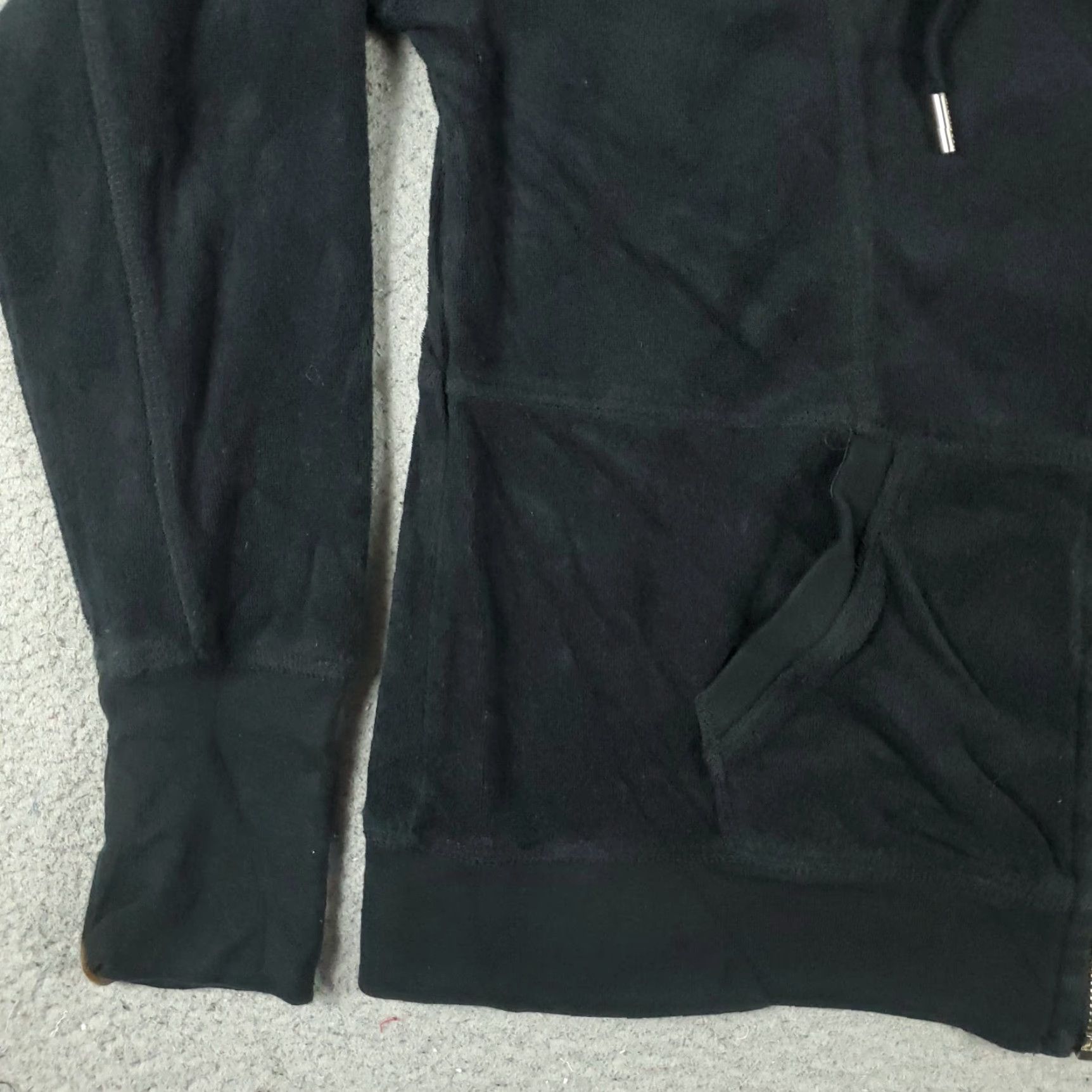 Tommy Hilfiger Tommy Hilfiger Hoodie Womens Large Black Full Zip Sweatshirt Cotton Blend Size L / US 10 / IT 46 - 3 Thumbnail