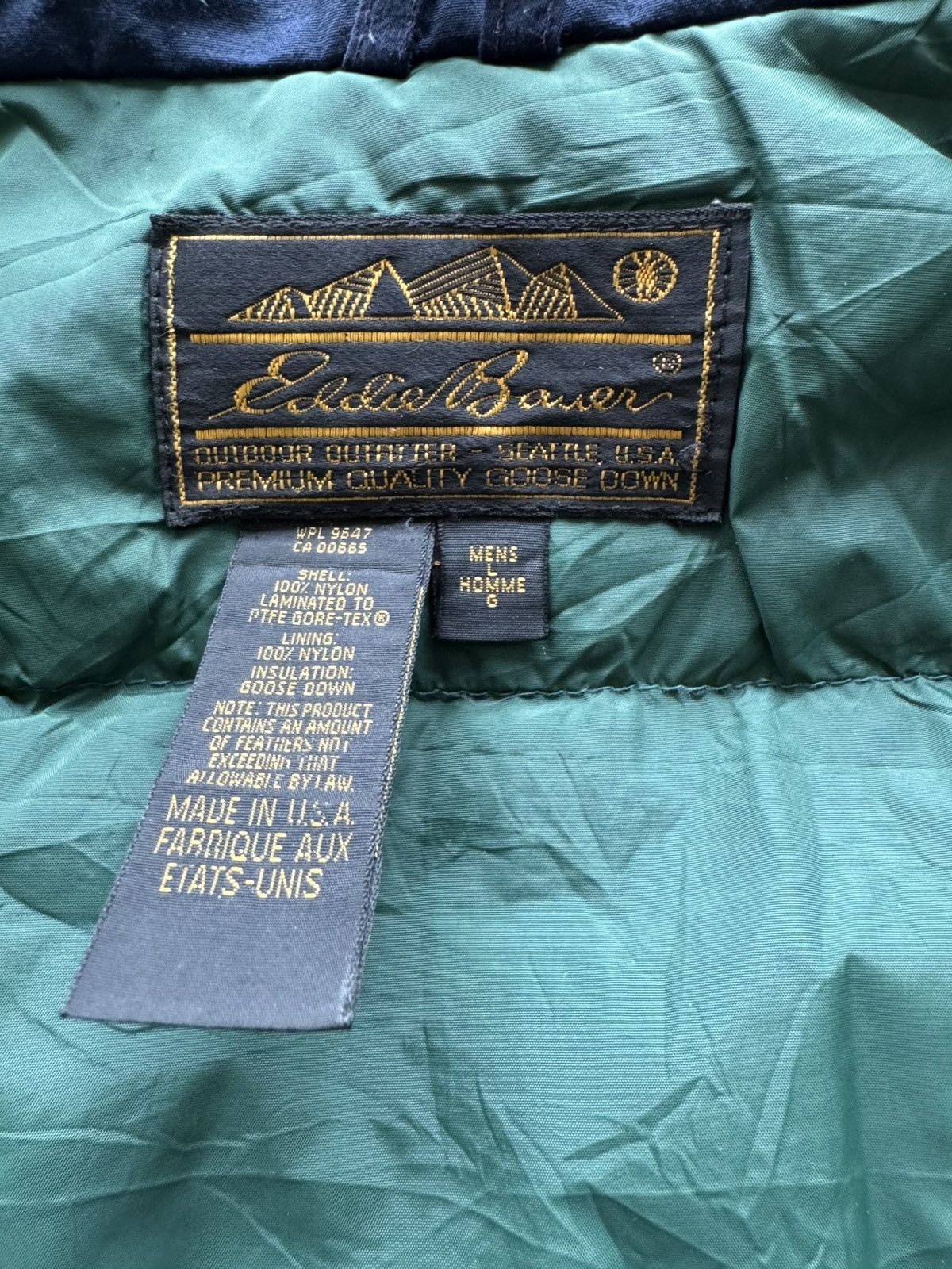 Eddie Bauer VERY RARE VINTAGE JACKET EDDIE BAUER GOOSE DOWN GORE TEX Size US L / EU 52-54 / 3 - 4 Thumbnail