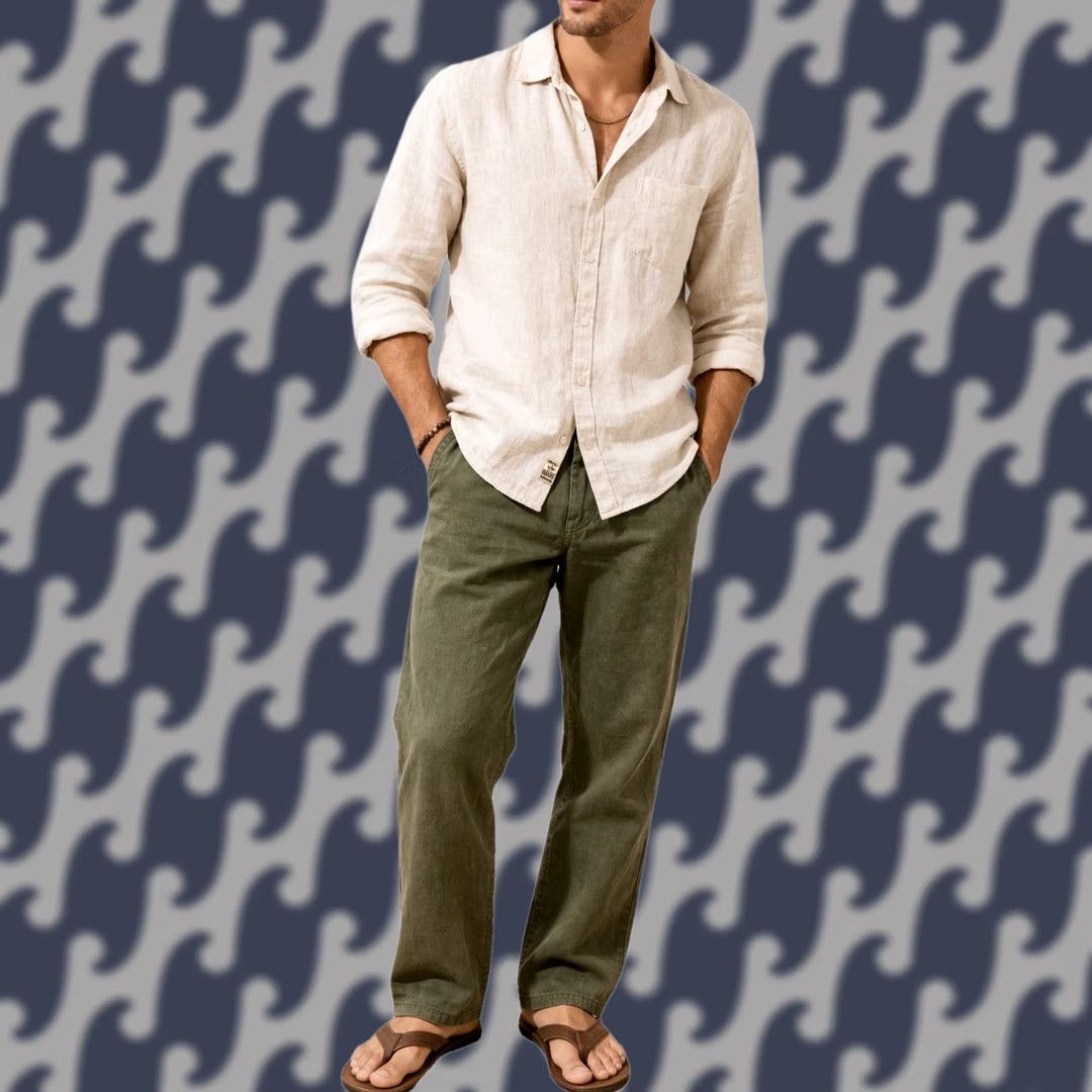 Tommy Bahama VINTAGE Tommy Bahama Pants Mens 30 Olive Lyocell Cotton Resort Casual Straight Relaxed Inseam 28 in Green Size US 30 / EU 46 - 1 Thumbnail