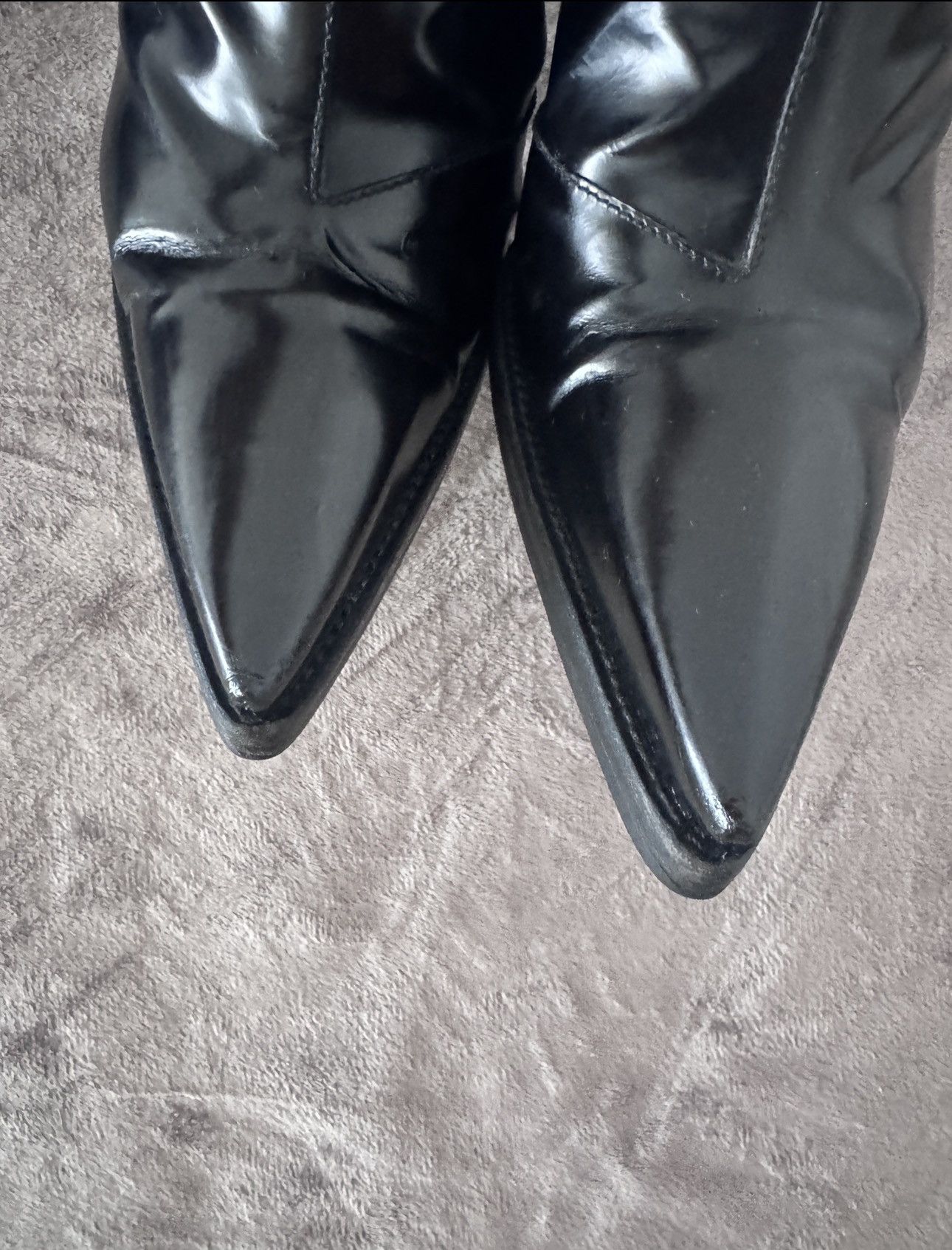 Miu Miu Vintage Miu Miu Chelsea-style ankle boots in patent leather Size US 6 / IT 36 - 6 Thumbnail