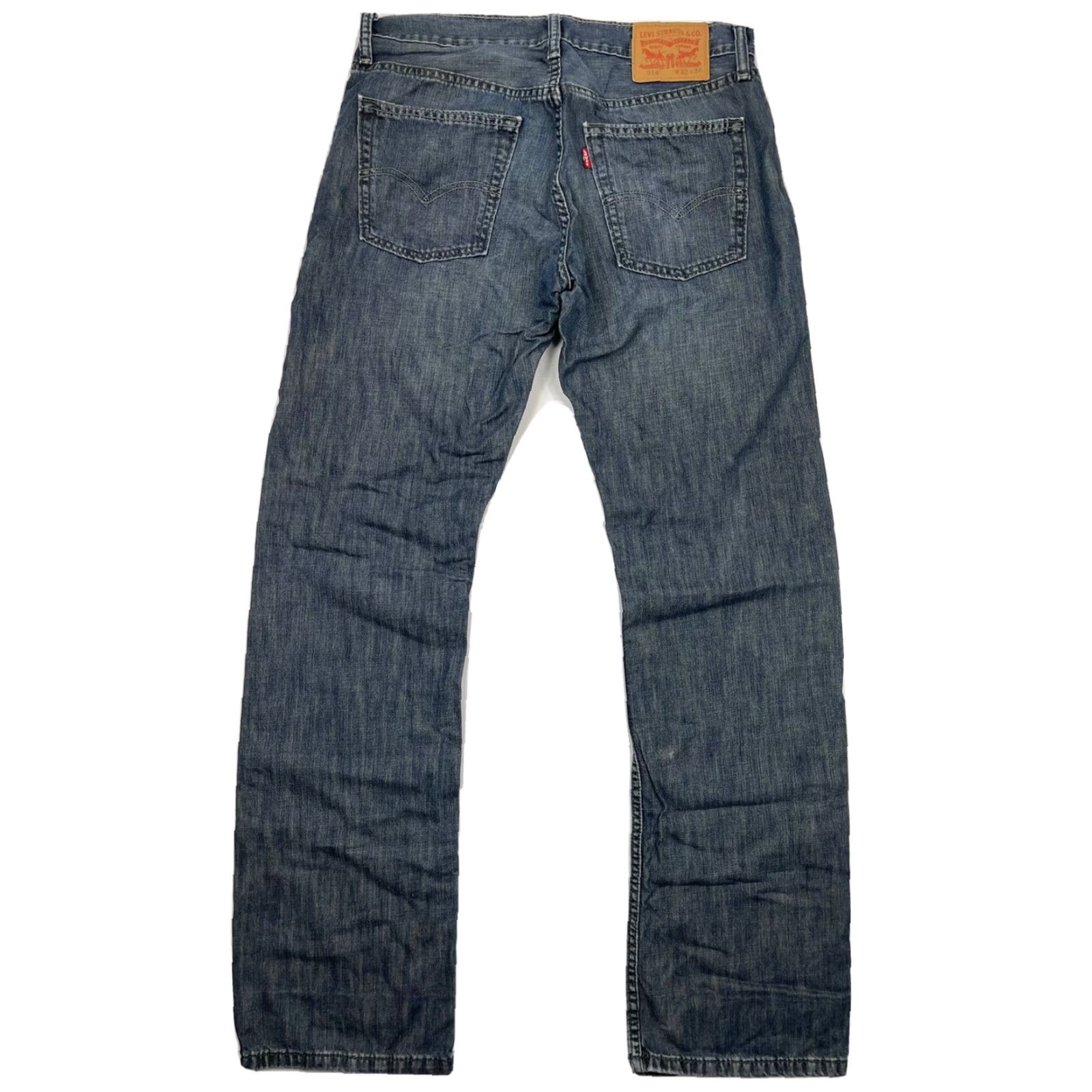 Levi's Levi's 514 Regular Fit Straight Leg Denim Jeans Blue Medium Wash 34x34 Mens Classic Size US 32 / EU 48 - 3 Thumbnail