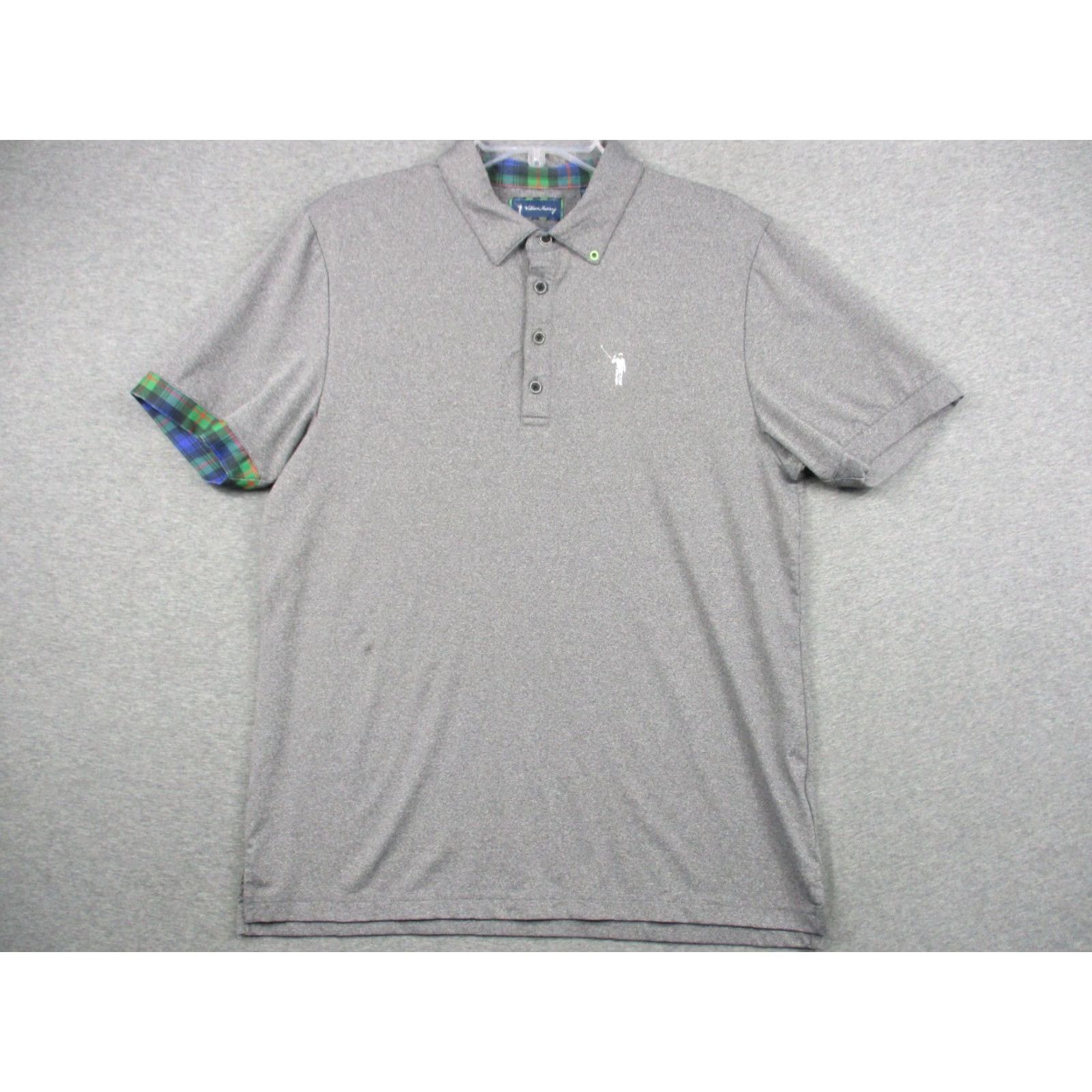 Vintage Rugby William Murray Polo Shirt Mens Medium Gray Plaid Golf Preppy Short Sleeve Shirt Polo Casual Button Logo Christmas 90s Theme? Size US M / EU 48-50 / 2 - 2 Thumbnail