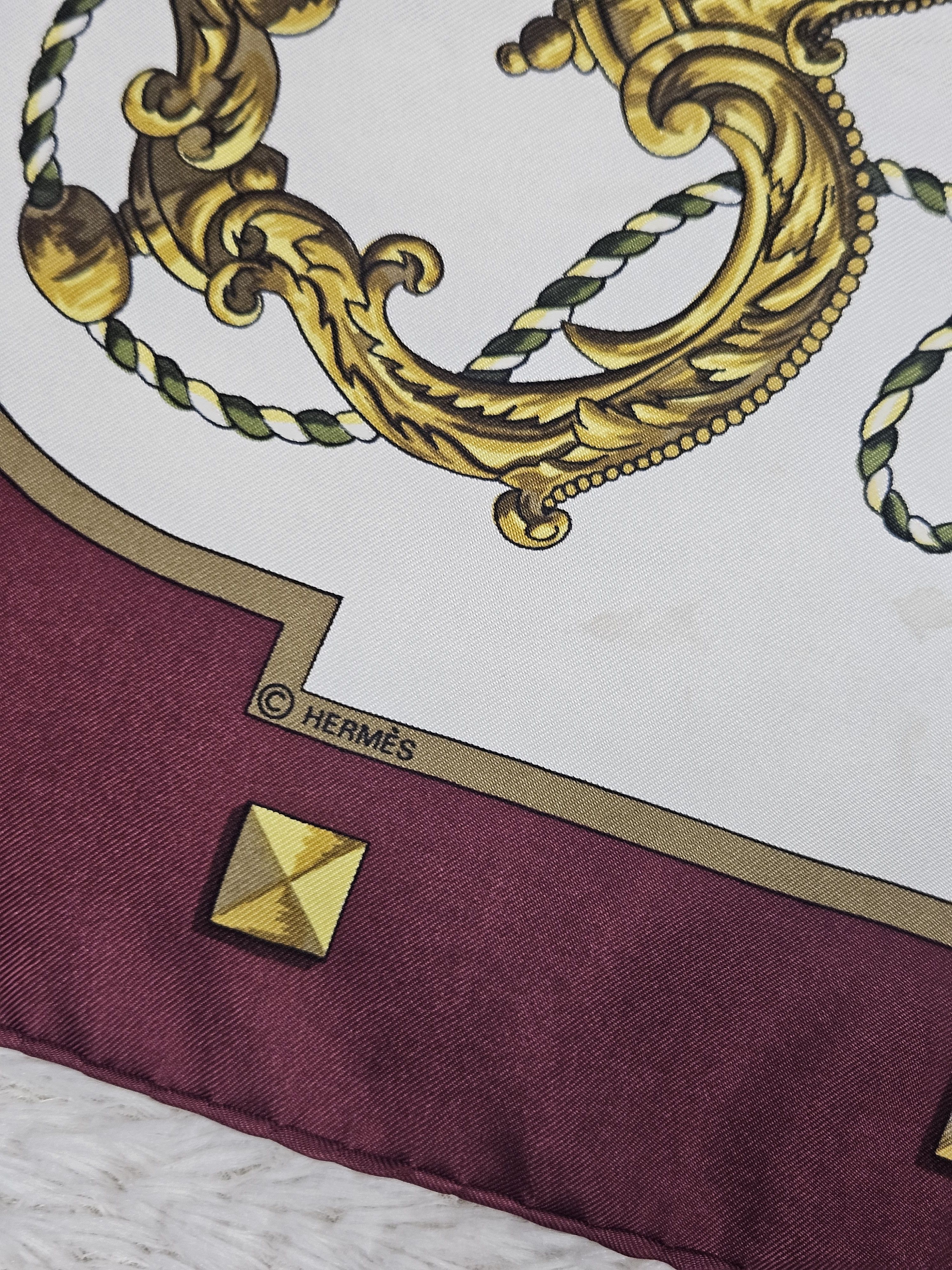 Hermes Hermes Les Cles Keys silk scarf Size ONE SIZE - 4 Thumbnail