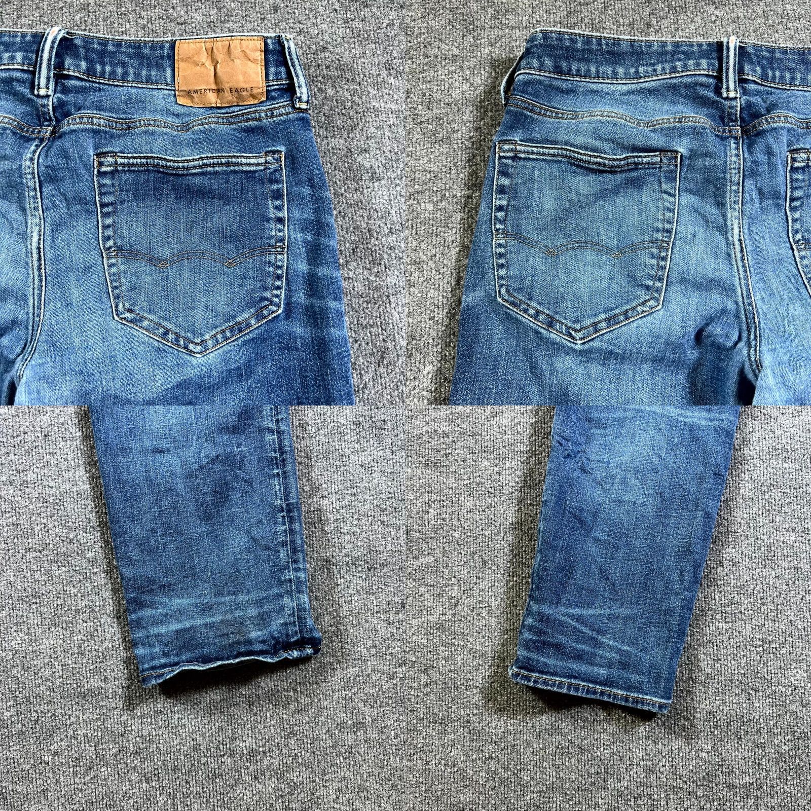 American Eagle Outfitters American Eagle Outfitters Jeans Men 32x30 Blue Denim Medium Wash Straight Leg / 5-Pocket Design / Button Closure / Regular Fit Size US 32 / EU 48 - 10 Thumbnail