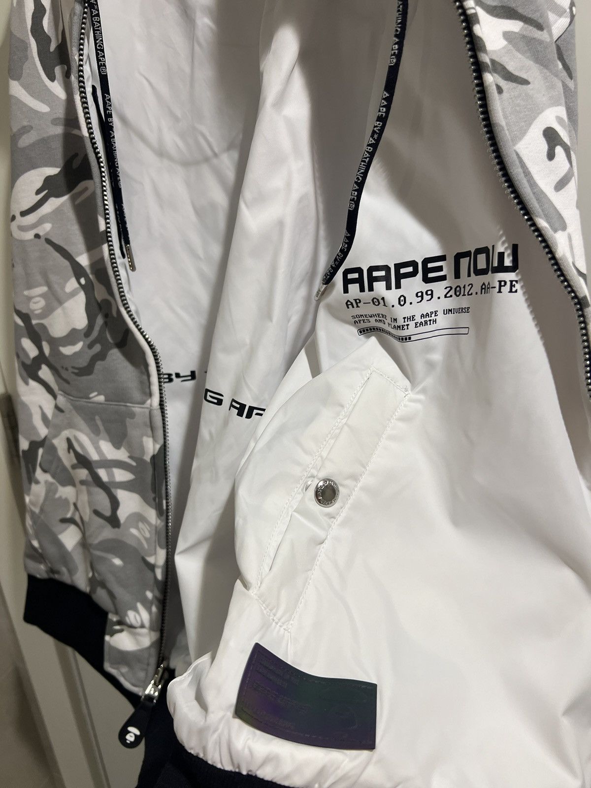 Aape AAPE BY BATHING APE GRAY MONOGRAM HEAVY JACKET BRAND NEW Size US M / EU 48-50 / 2 - 3 Thumbnail