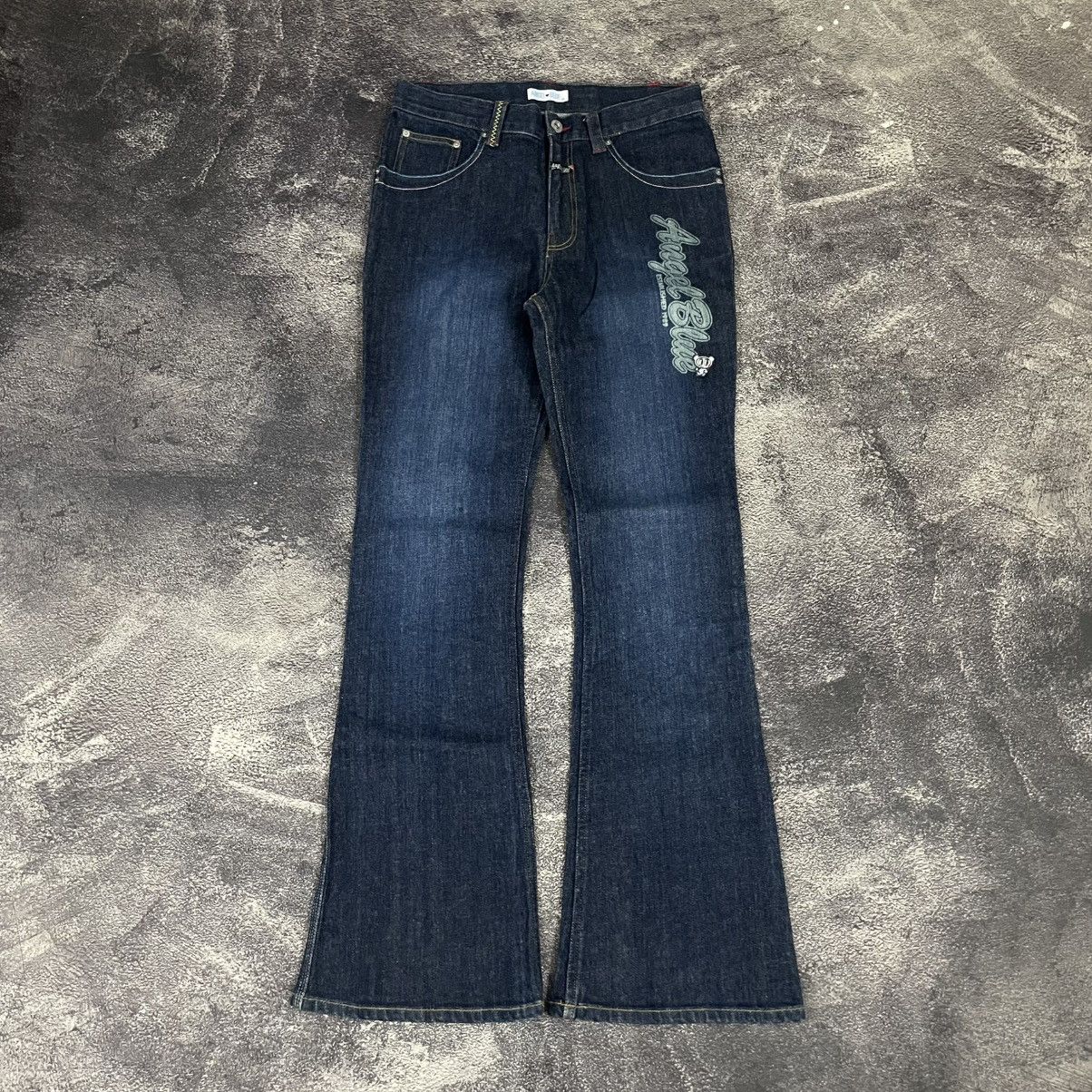 Hysteric Glamour × Japanese Brand 90's Angel blue jeans flared pants Size 30" / US 8 / IT 44 - 2 Thumbnail