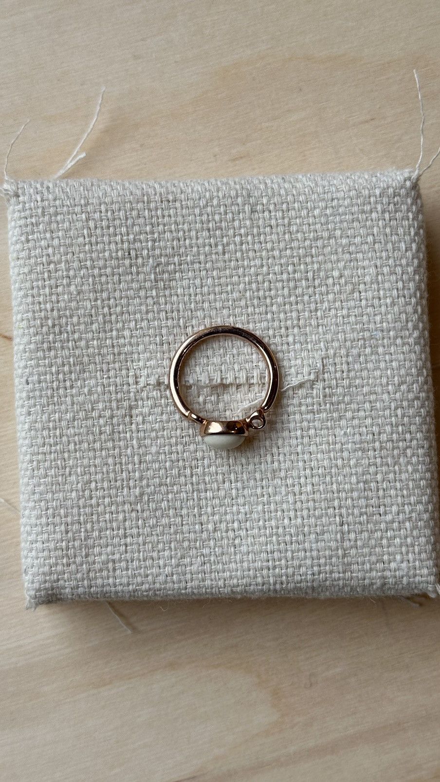 Other Di Modolo White Agate Ring Silver plated 18k Rose Gold 6.5 Size ONE SIZE - 11 Thumbnail