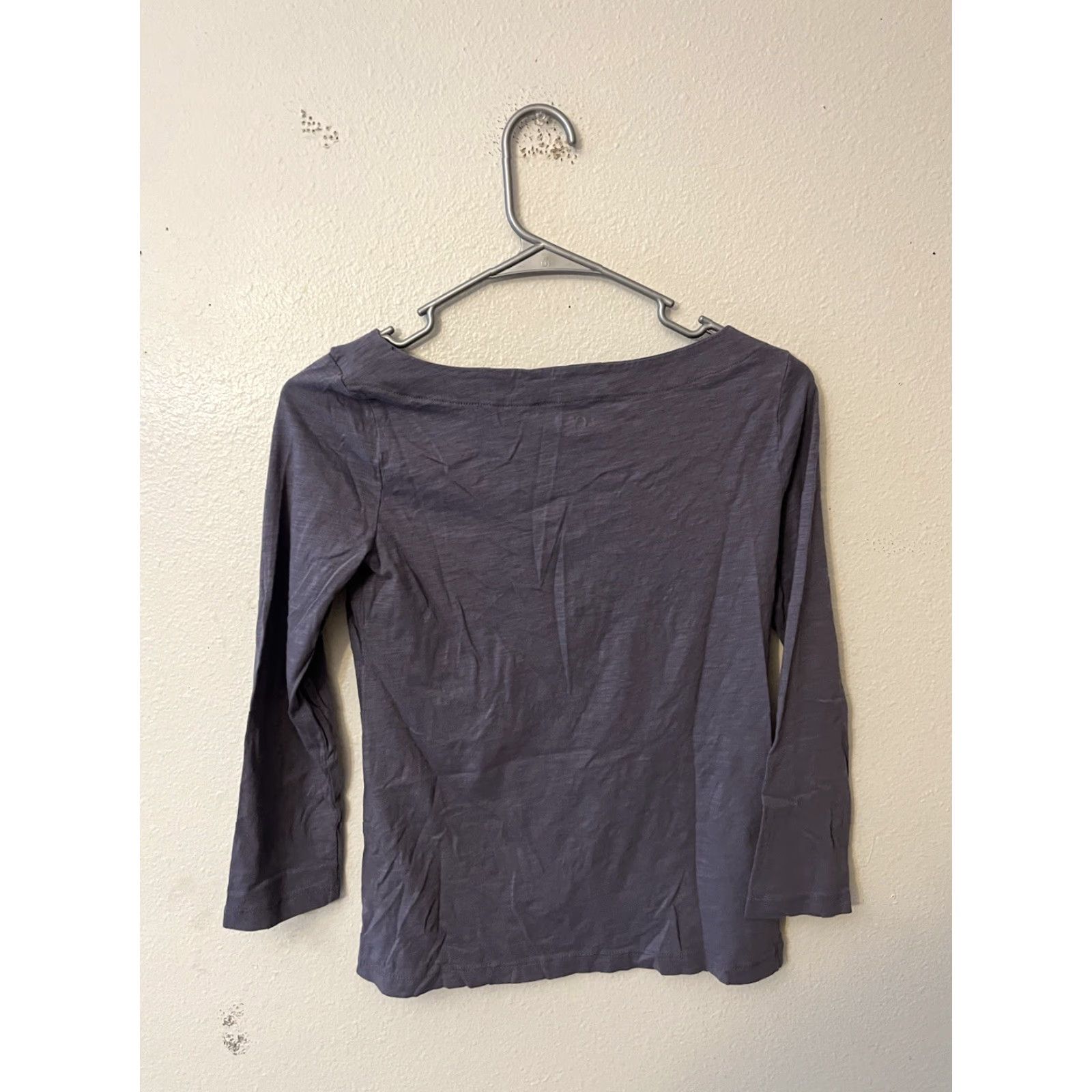 Vintage Ann Taylor Loft Women Shirt Adult XS Purple 3/4 Sleeve Round Neck Casual Tee Womens Size XS / US 0-2 / IT 36-38 - 2 Thumbnail