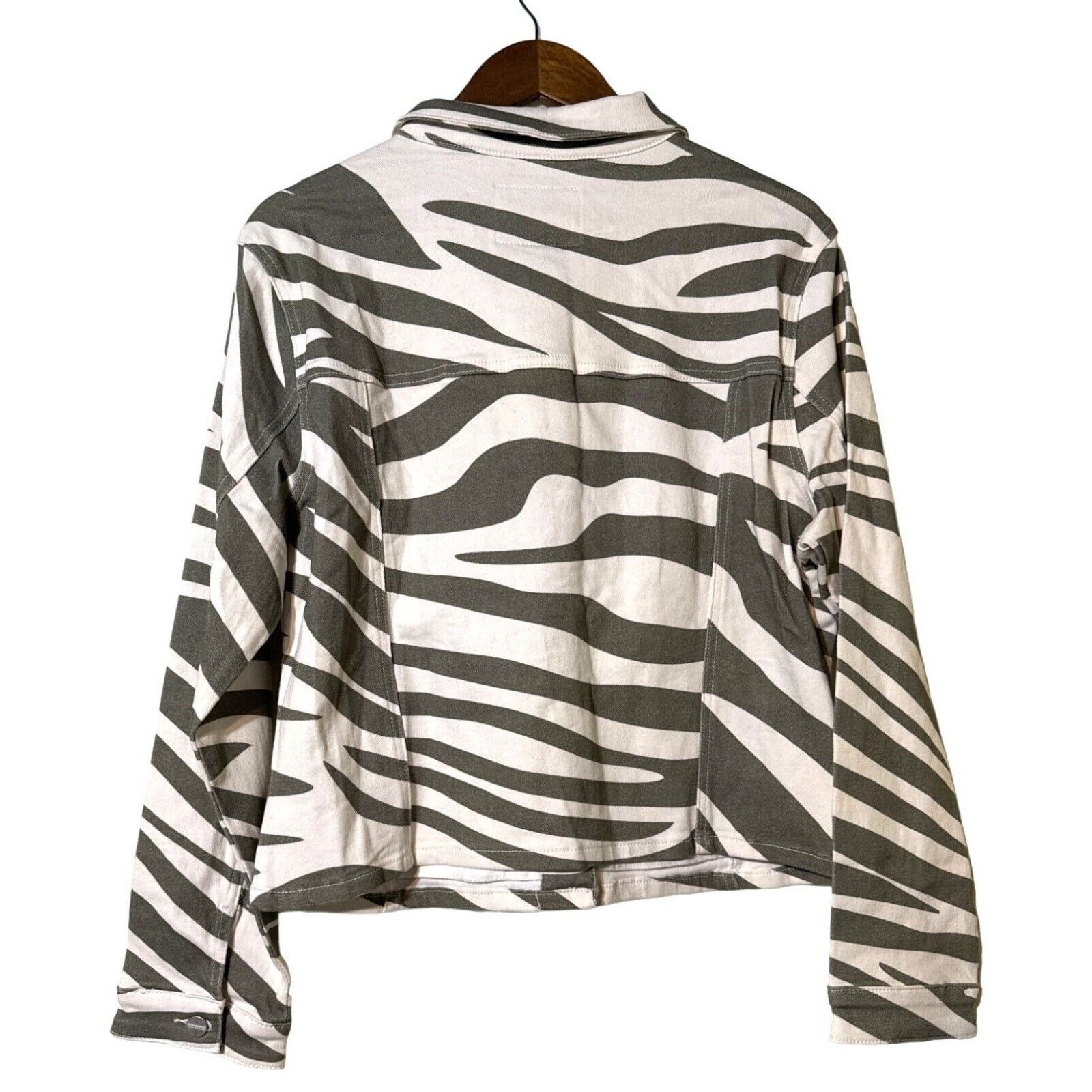 Sanctuary Sanctuary Women’s XL Jean Jacket Zebra Print New Size XL / US 12-14 / IT 48-50 - 5 Thumbnail