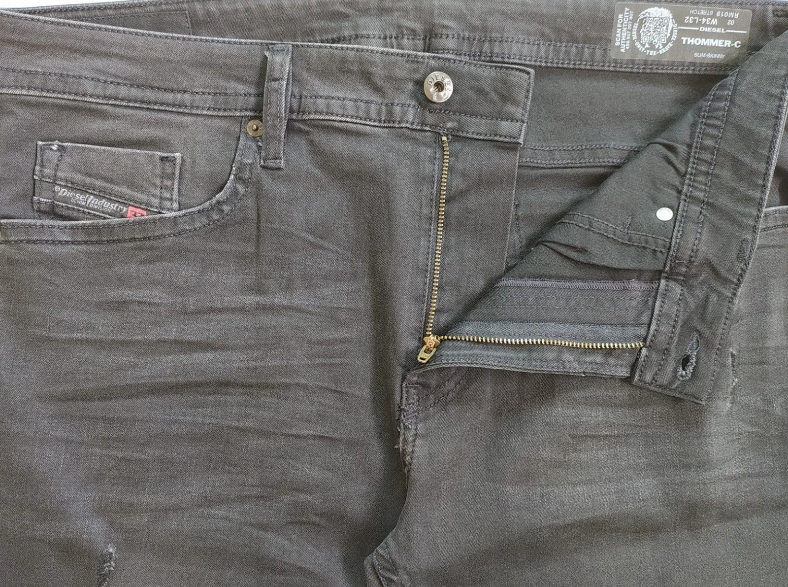Diesel Diesel THOMMER-C L.32 MENS JEANS T/9602 Size US 34 / EU 50 - 5 Thumbnail