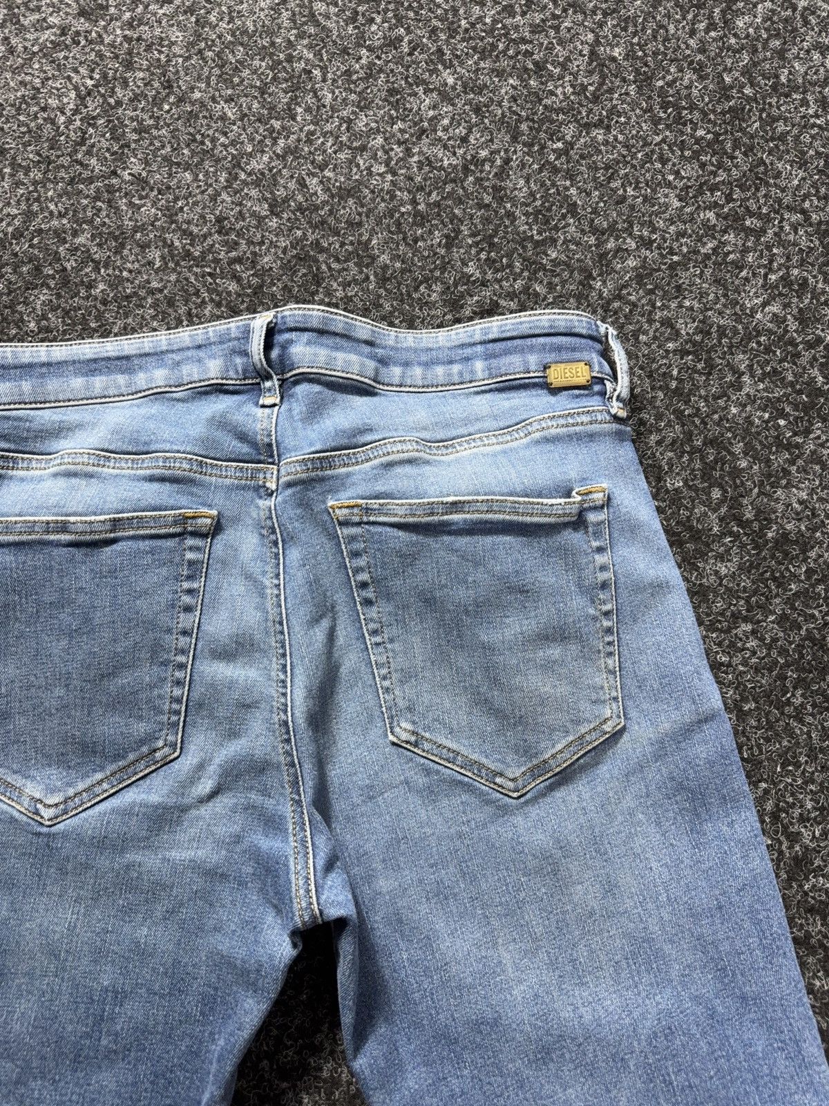 Diesel Luxury 00s Diesel Slandy-Zip Super Skinny Zip Jeans Punk Y2K Size 31" - 16 Thumbnail
