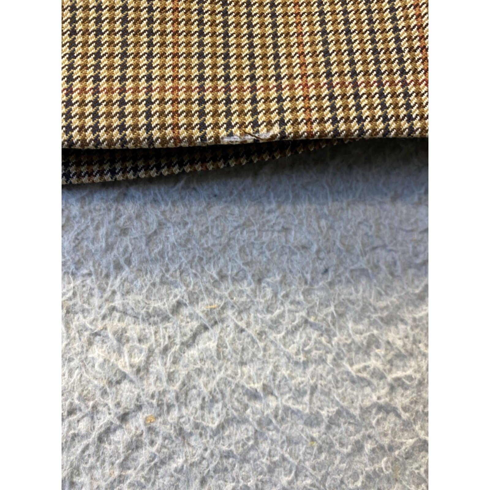 Brooks Brothers VINTAGE Brooks Brothers Brown Houndstooth Wool Tuxedo Suit Jacket Men 42R Formal Size 42R - 7 Thumbnail