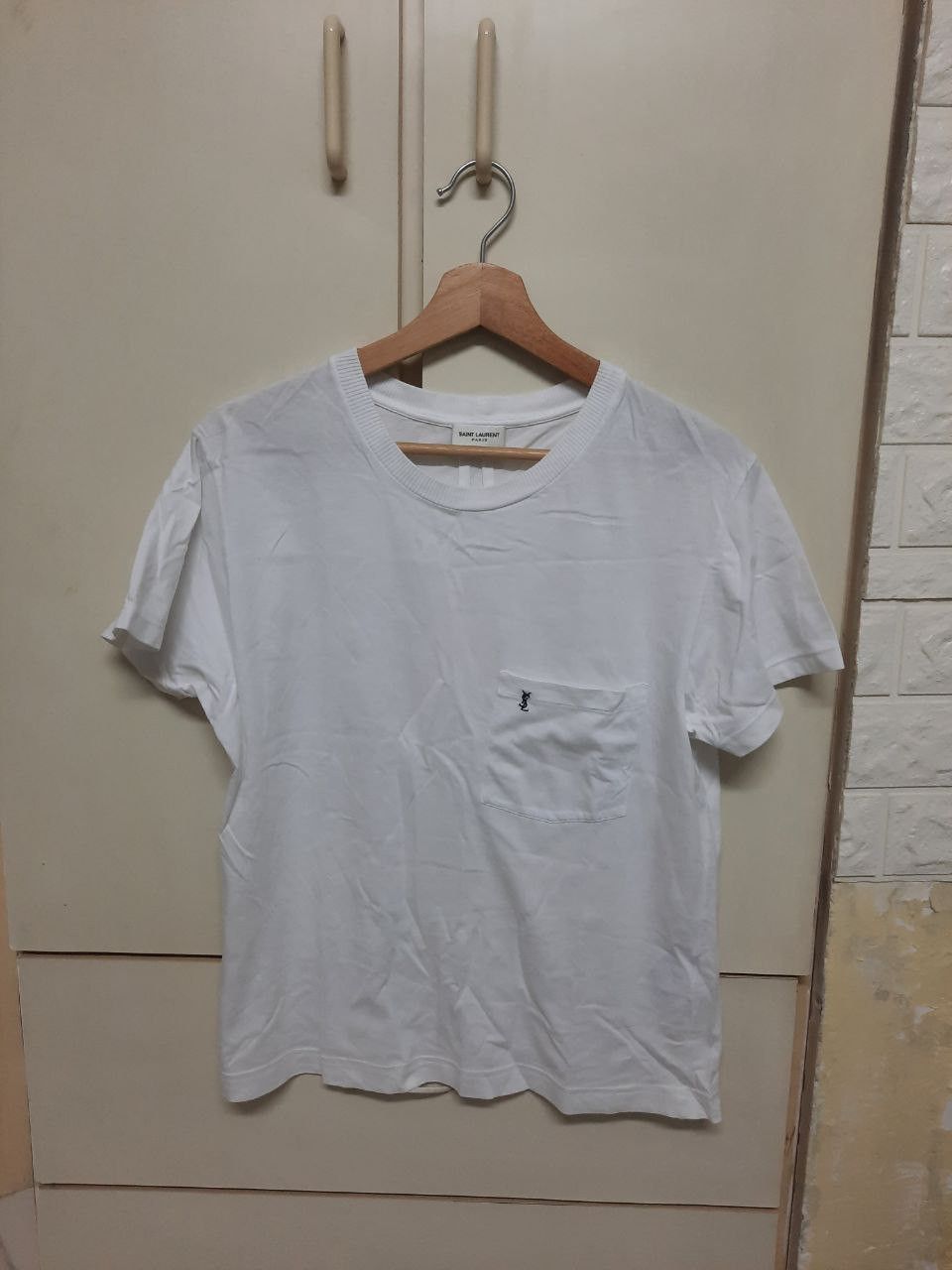 Saint Laurent Paris Pocket Logo YSL Tee Size US XS / EU 42 / 0 - 1 Thumbnail