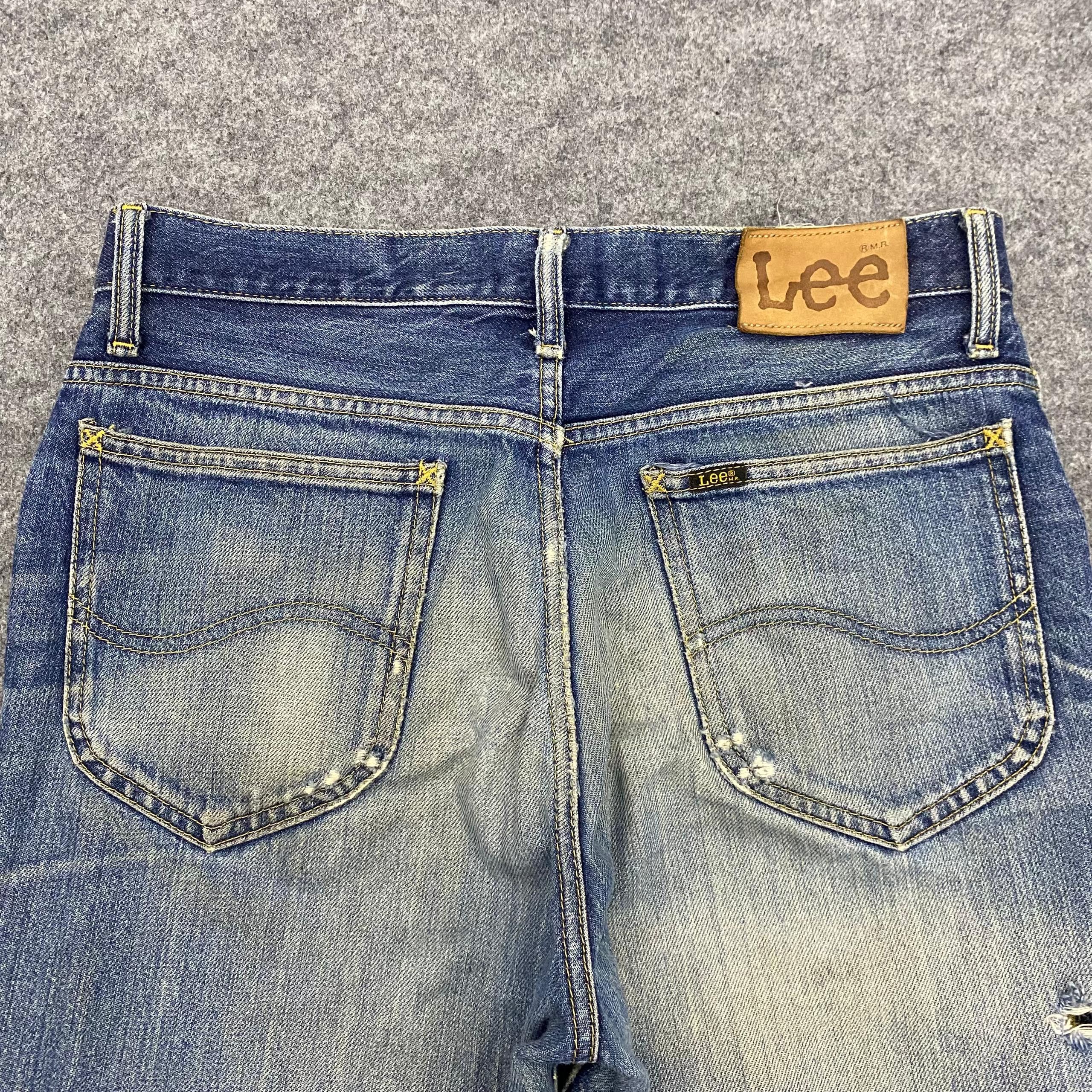 If Six Was Nine 💥Flare💥Vintage Lee Riders Distressed Denim Size US 32 / EU 48 - 15 Thumbnail