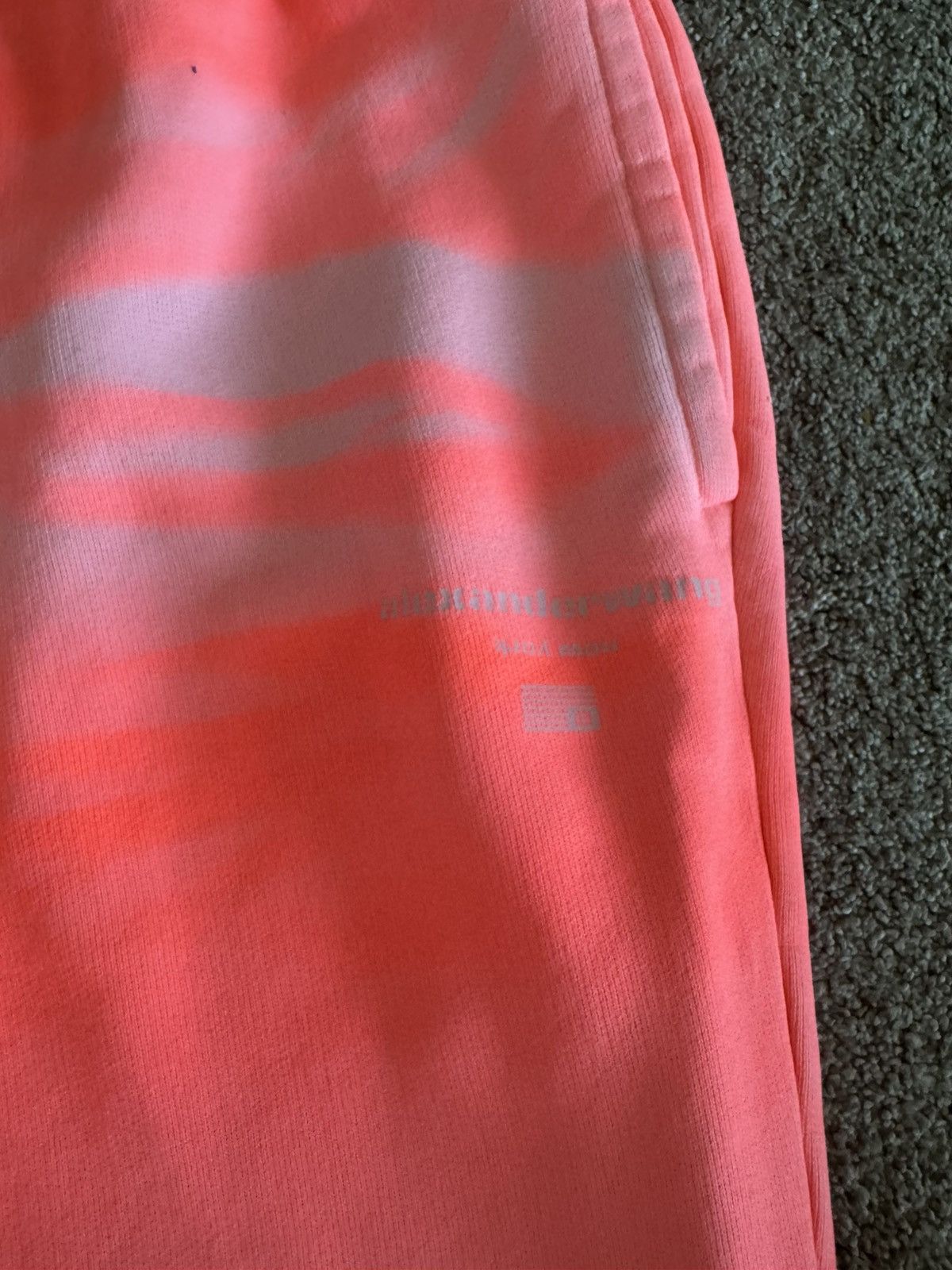 Alexander Wang ALEXANDER WANG Bright Pink Garment Dye Lounge Track Joggers Size 27" / US 4 / IT 40 - 2 Thumbnail